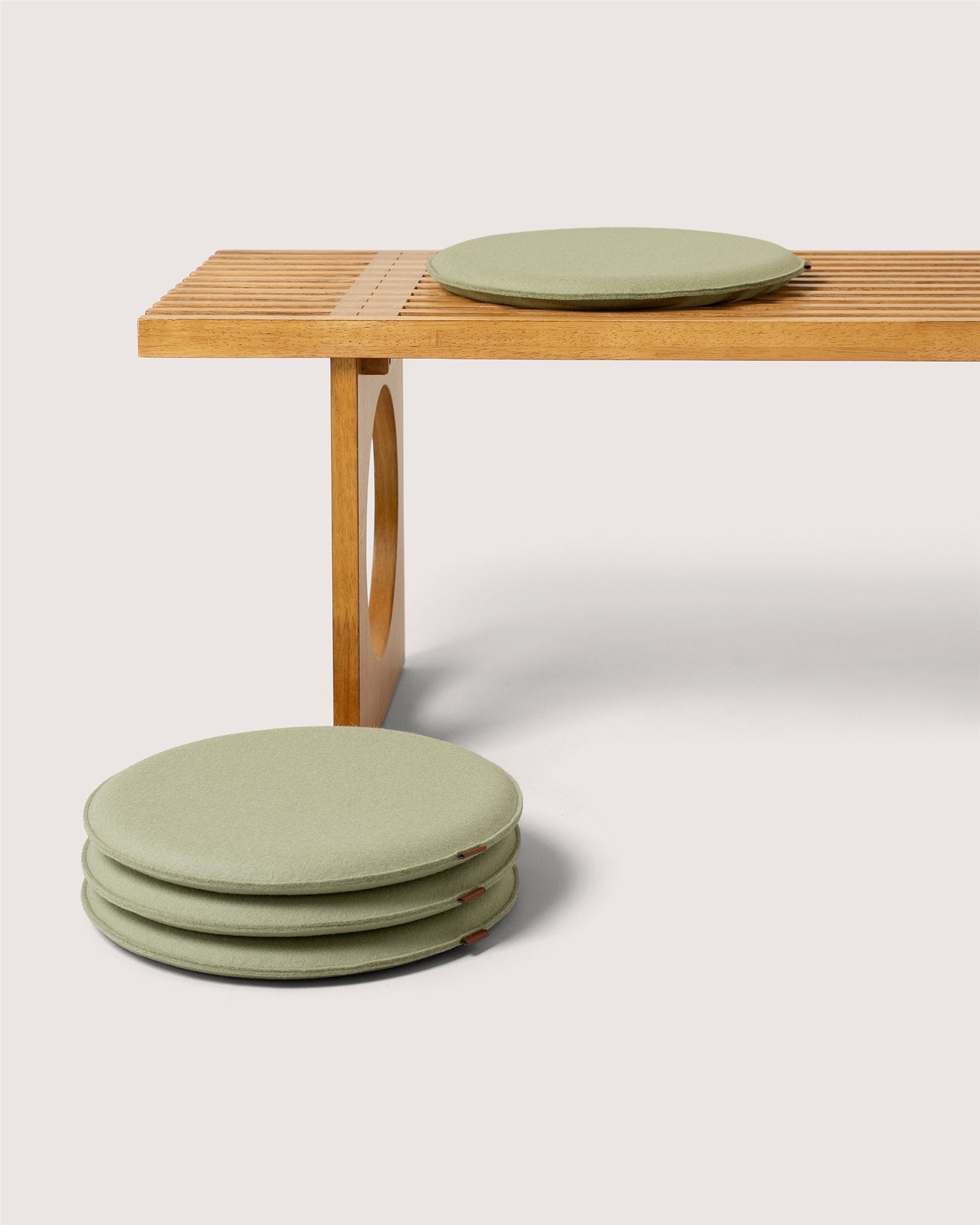 Zabuton Merino Wool Round Seat Cushion - 4 Pack