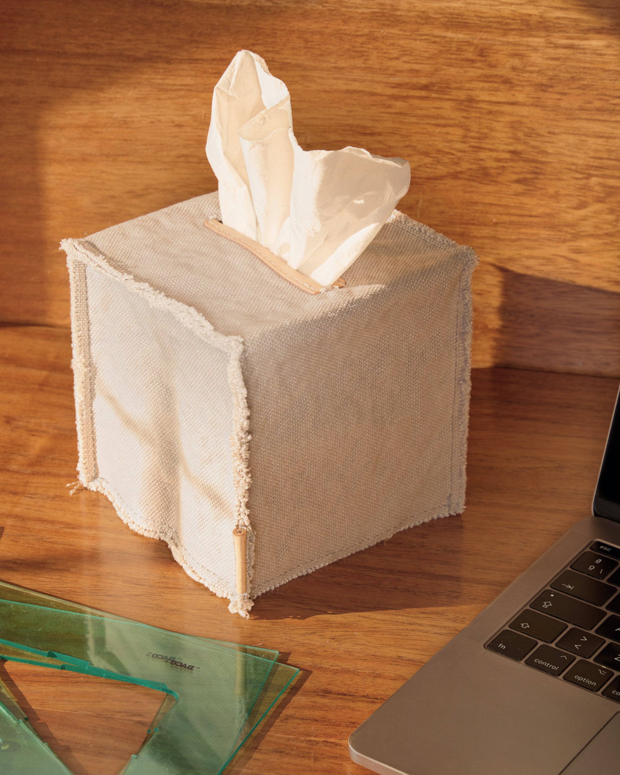 Canvas Tissue Box Cover