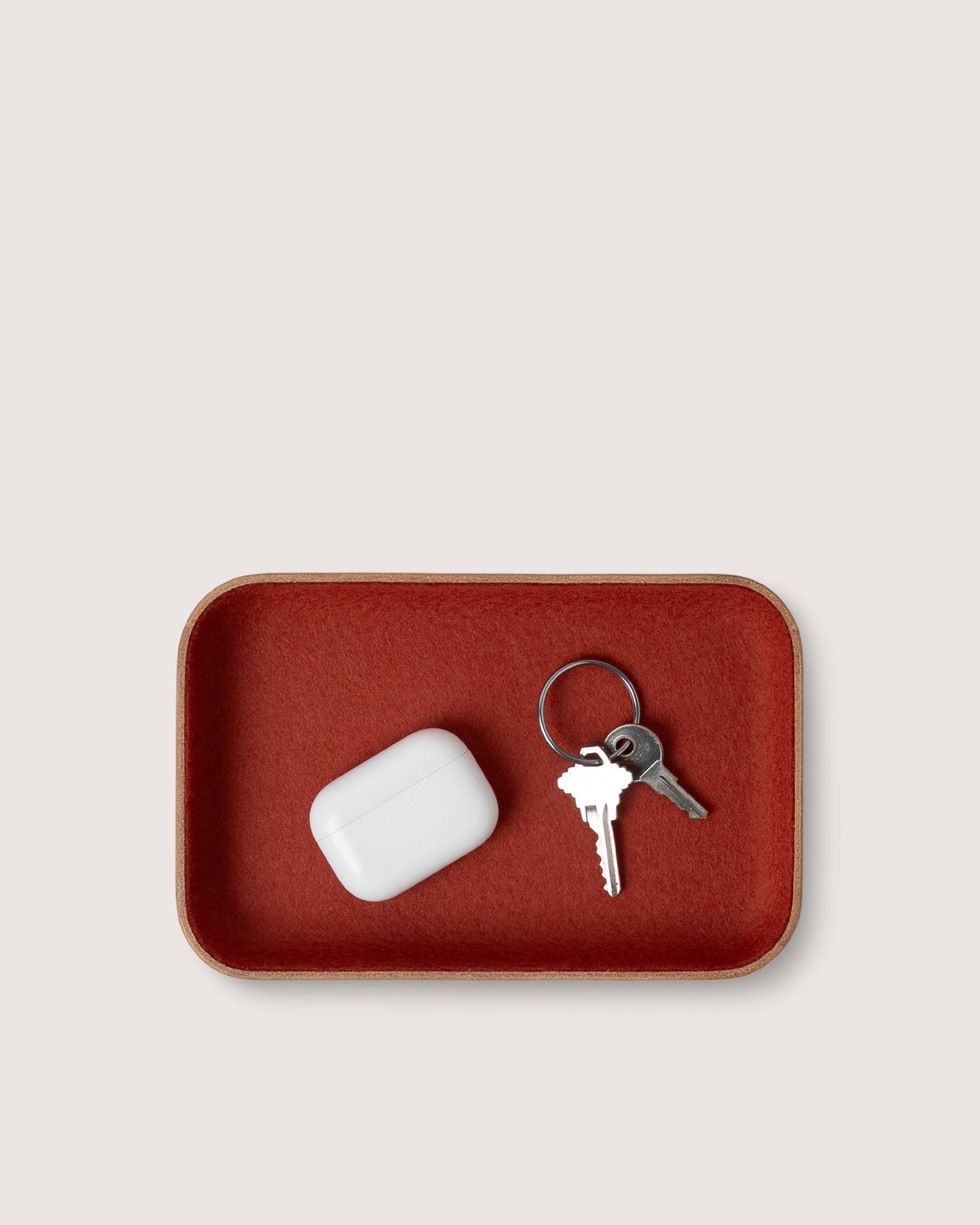 Kawabon Leather/Merino Wool Small Tray