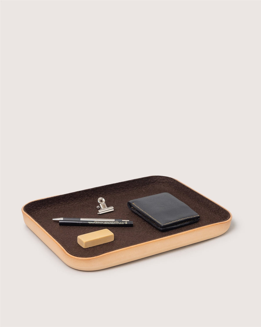 Kawabon Leather/Merino Wool Large Tray