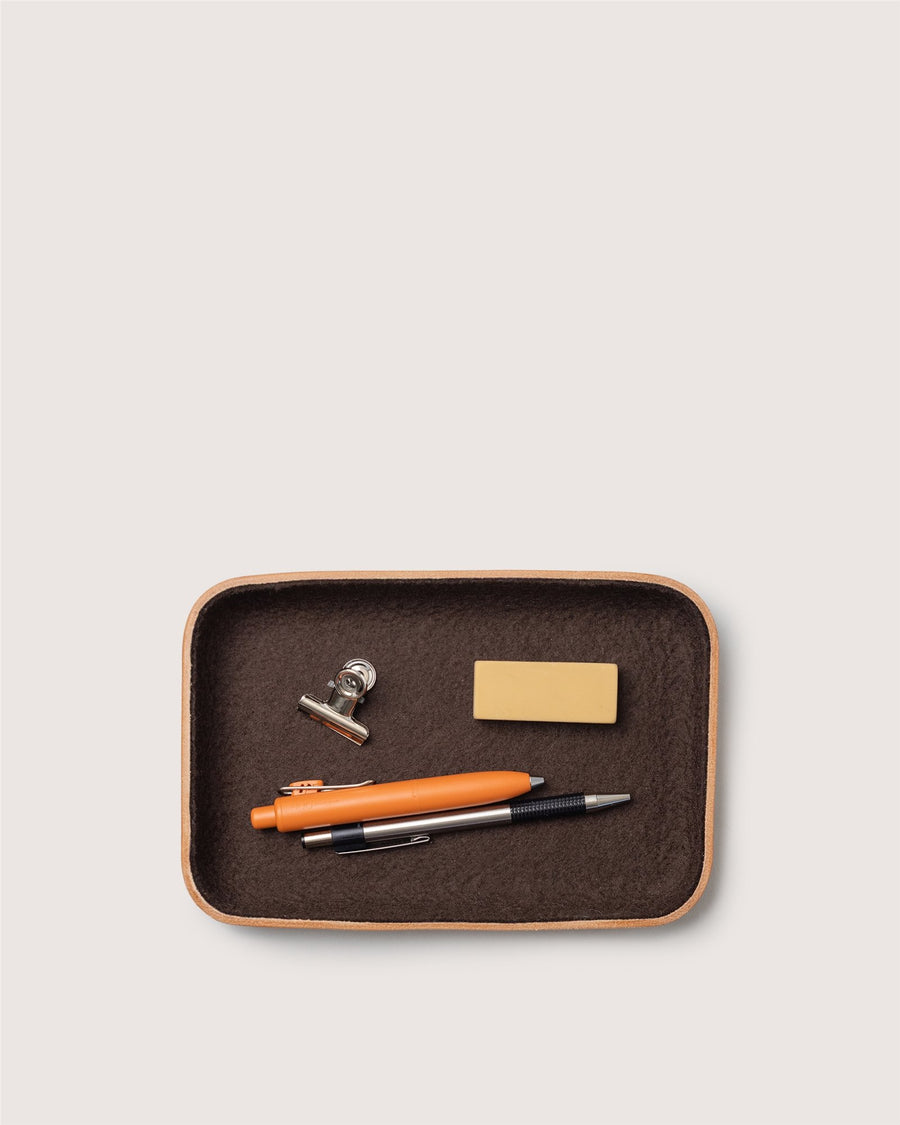 Kawabon Leather/Merino Wool Small Tray