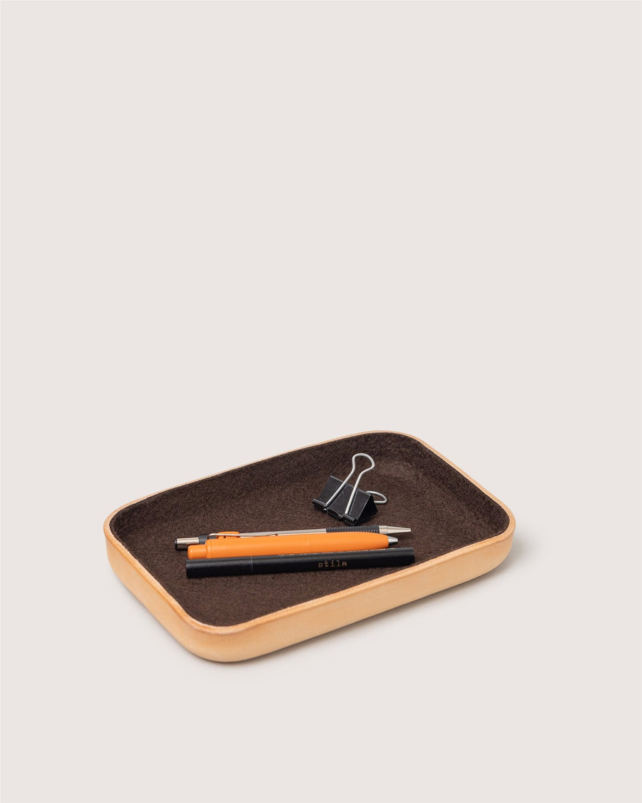 Kawabon Leather/Merino Wool Small Tray