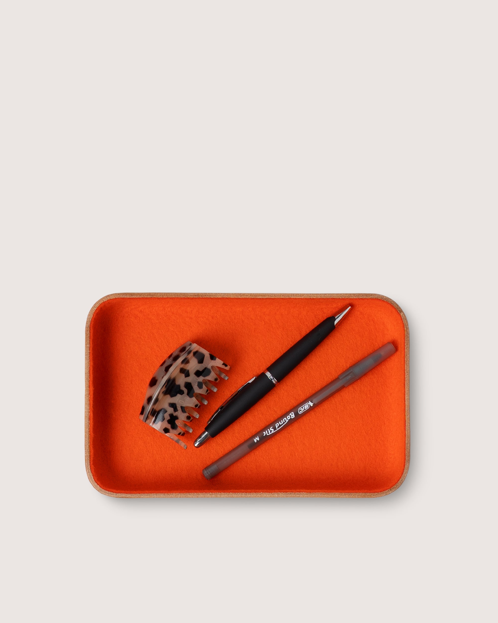 Kawabon Leather/Merino Wool Small Tray