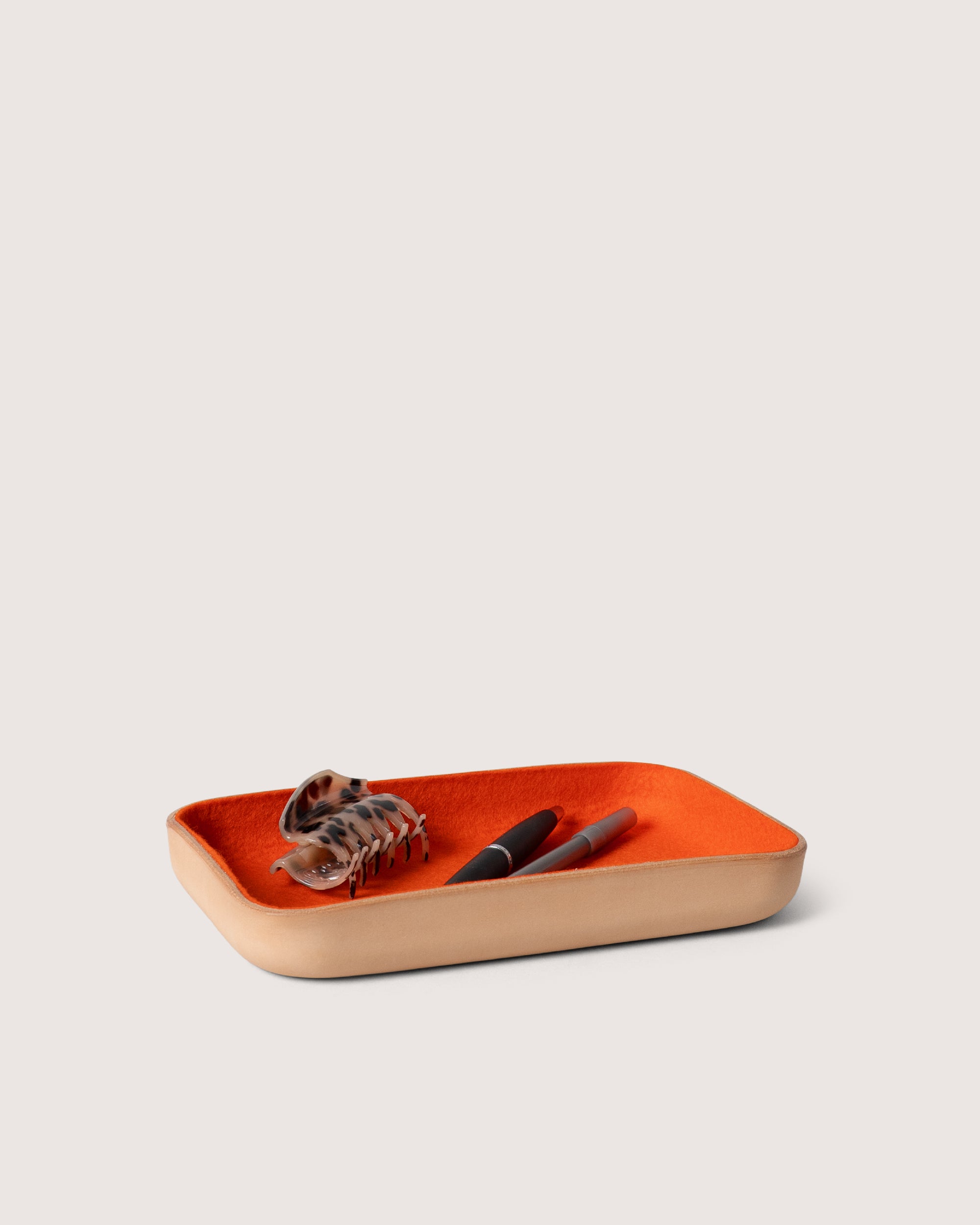 Kawabon Leather/Merino Wool Small Tray