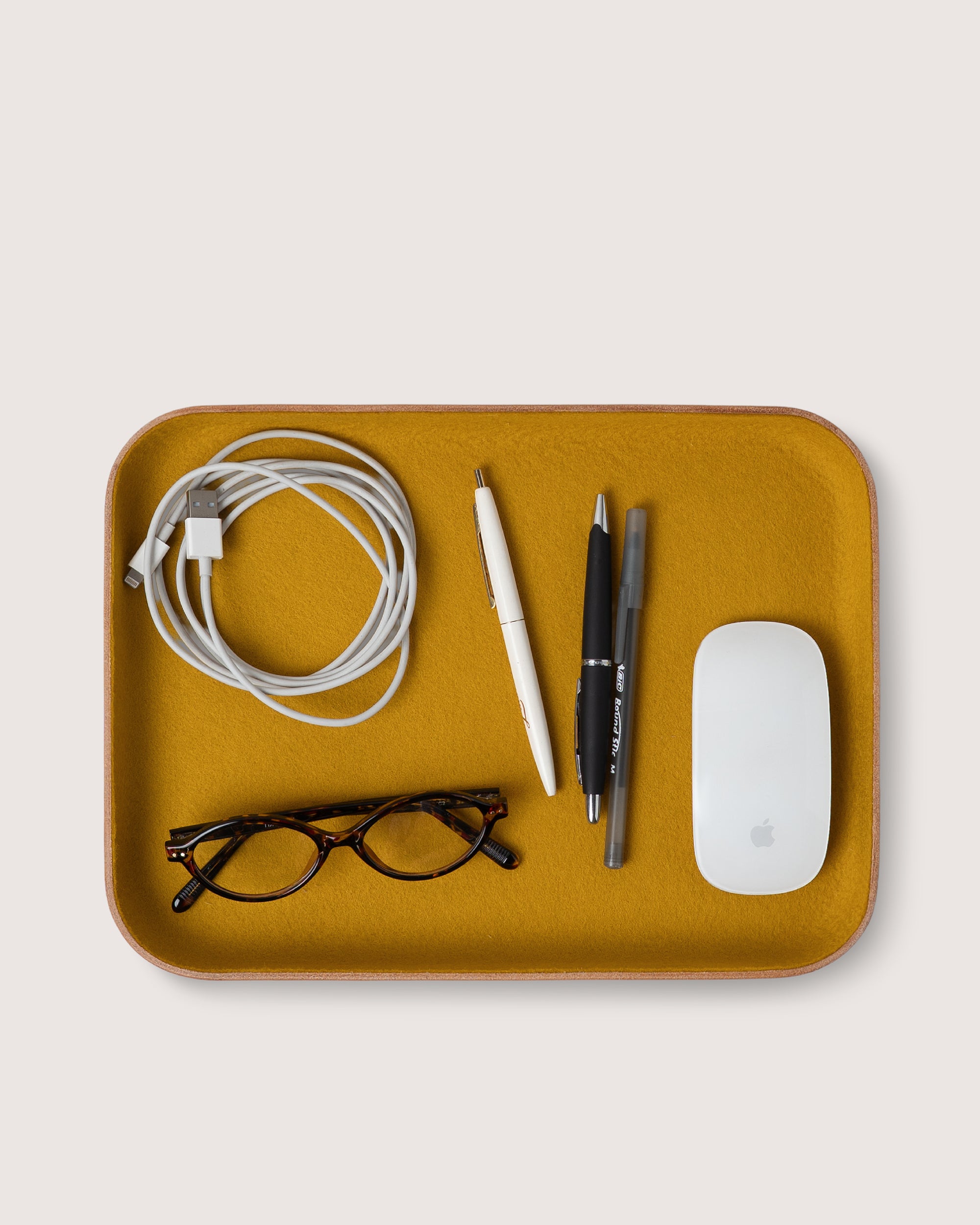 Kawabon Leather/Merino Wool Large Tray