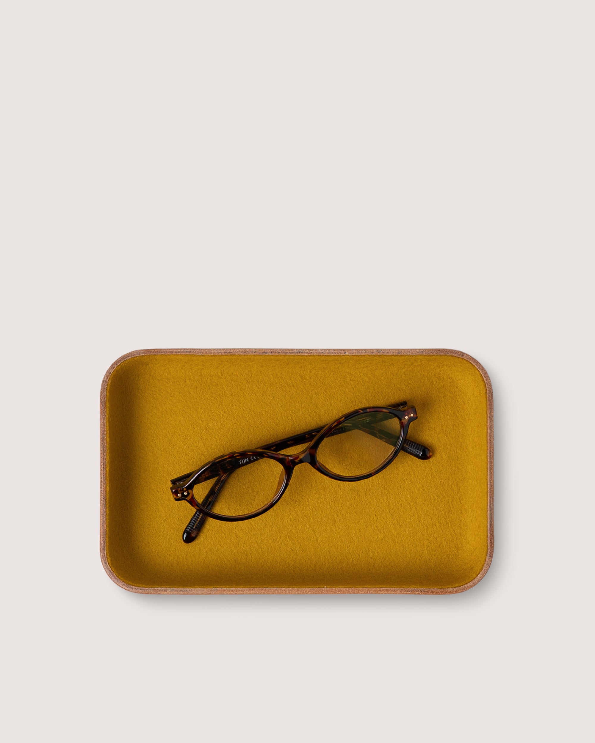 Kawabon Leather/Merino Wool Small Tray