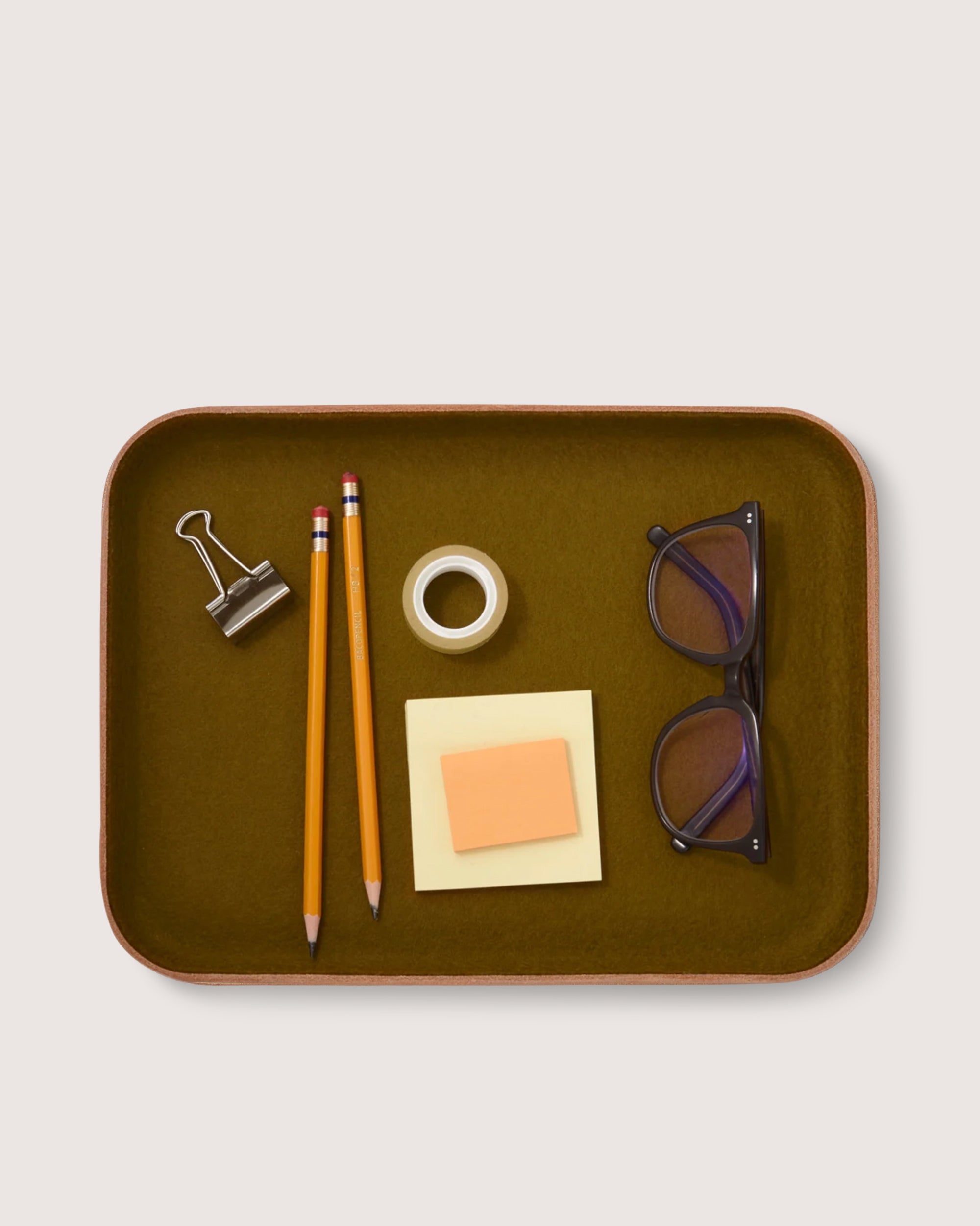 Kawabon Leather/Merino Wool Large Tray