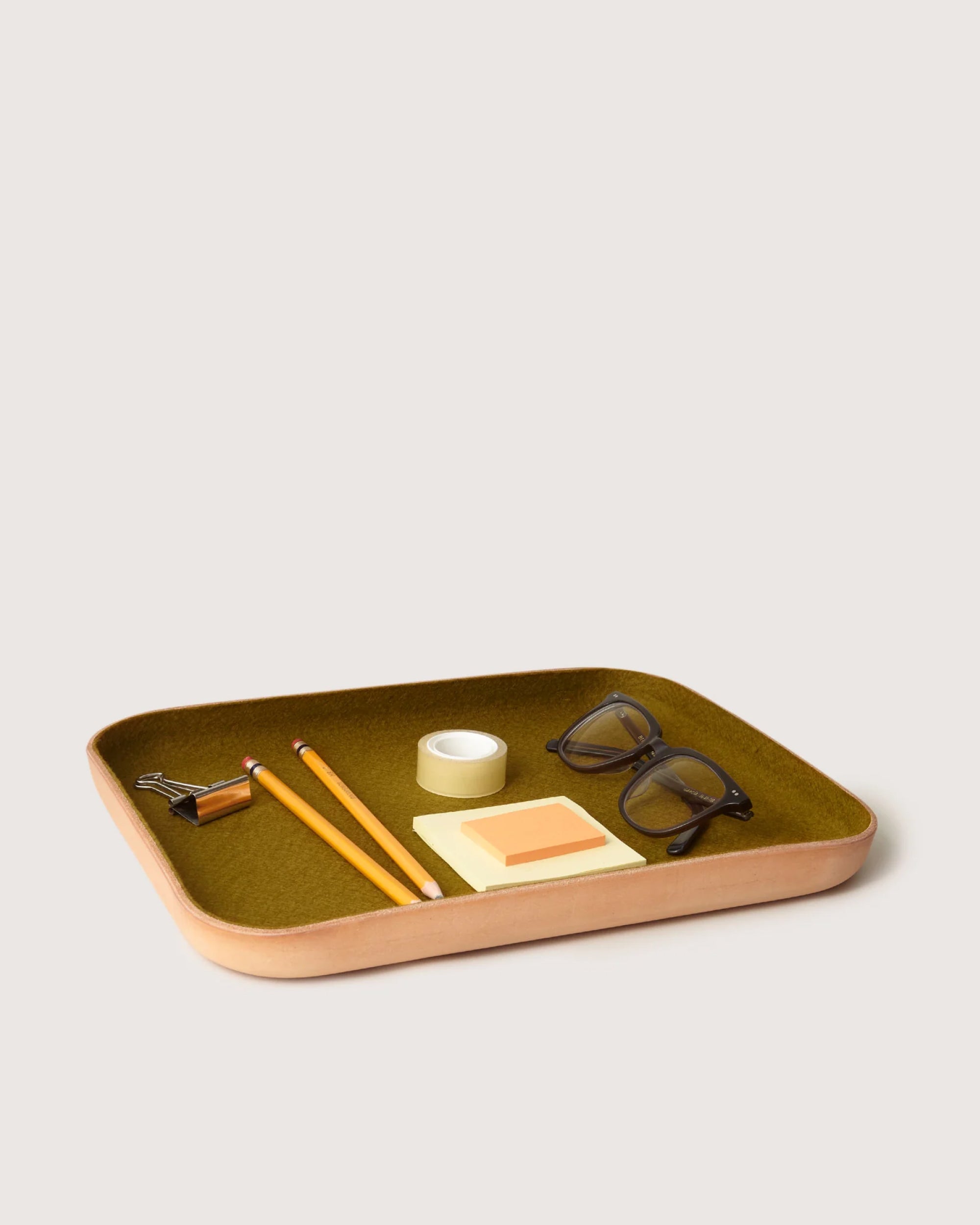 Kawabon Leather/Merino Wool Large Tray