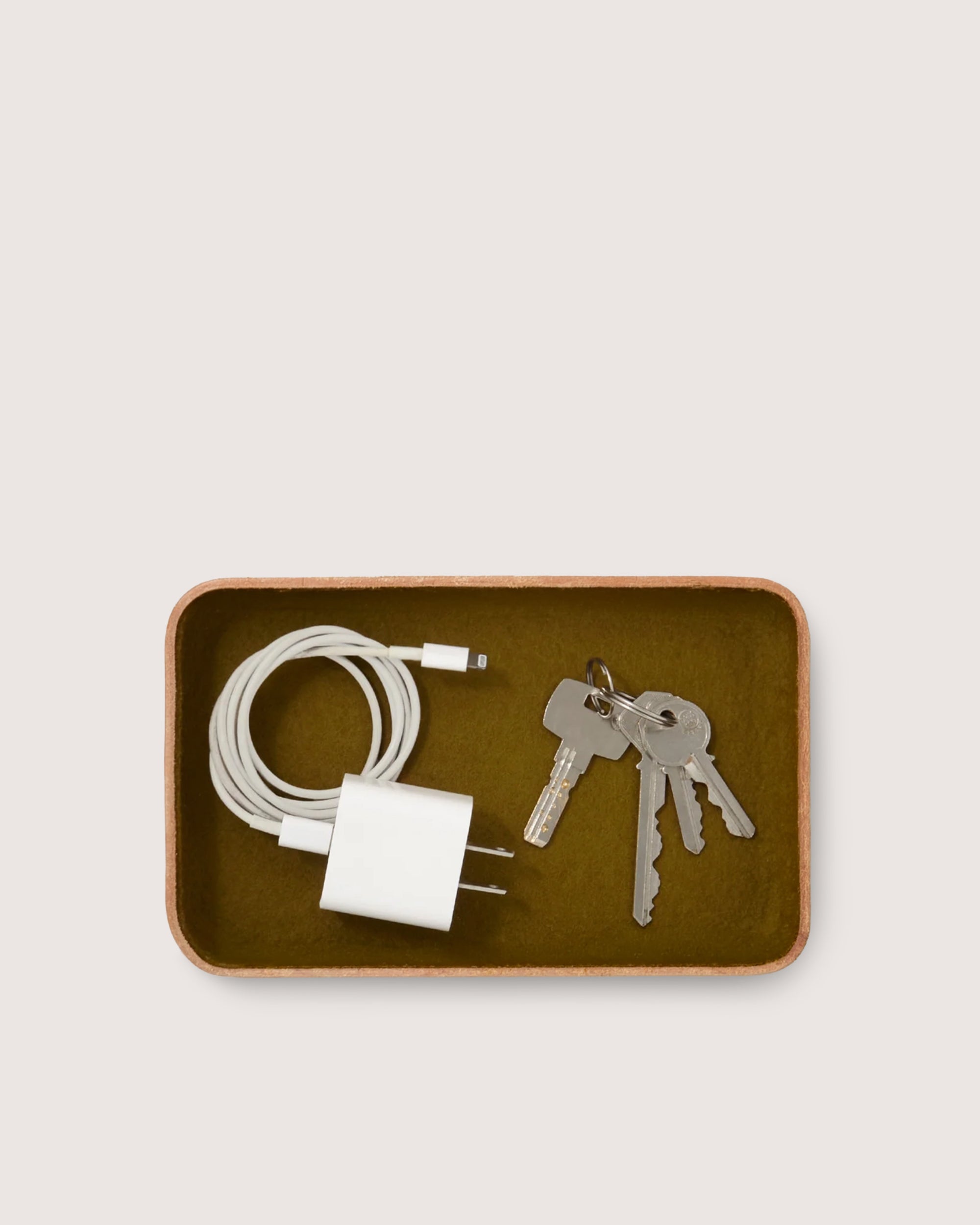 Kawabon Leather/Merino Wool Small Tray