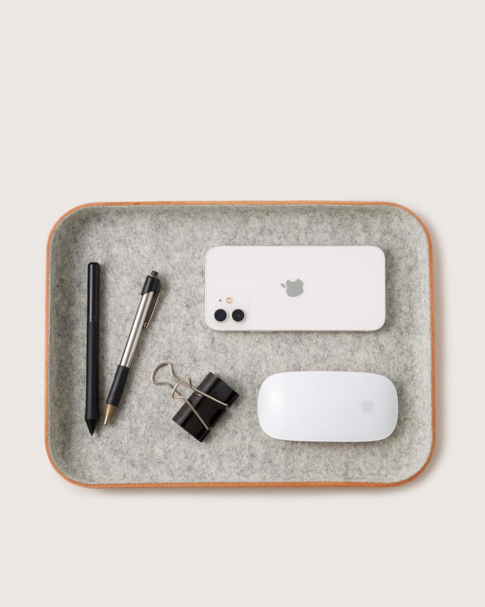 Kawabon Leather/Merino Wool Large Tray