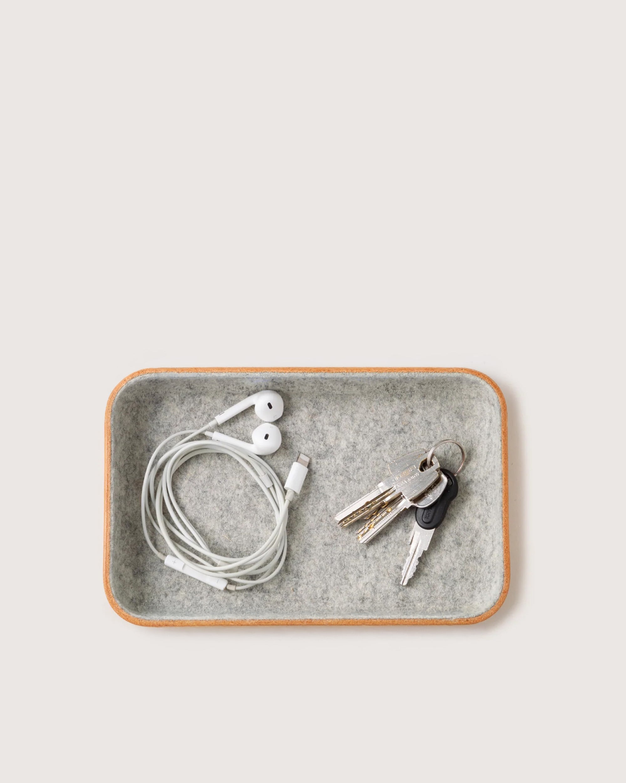 Kawabon Leather/Merino Wool Small Tray