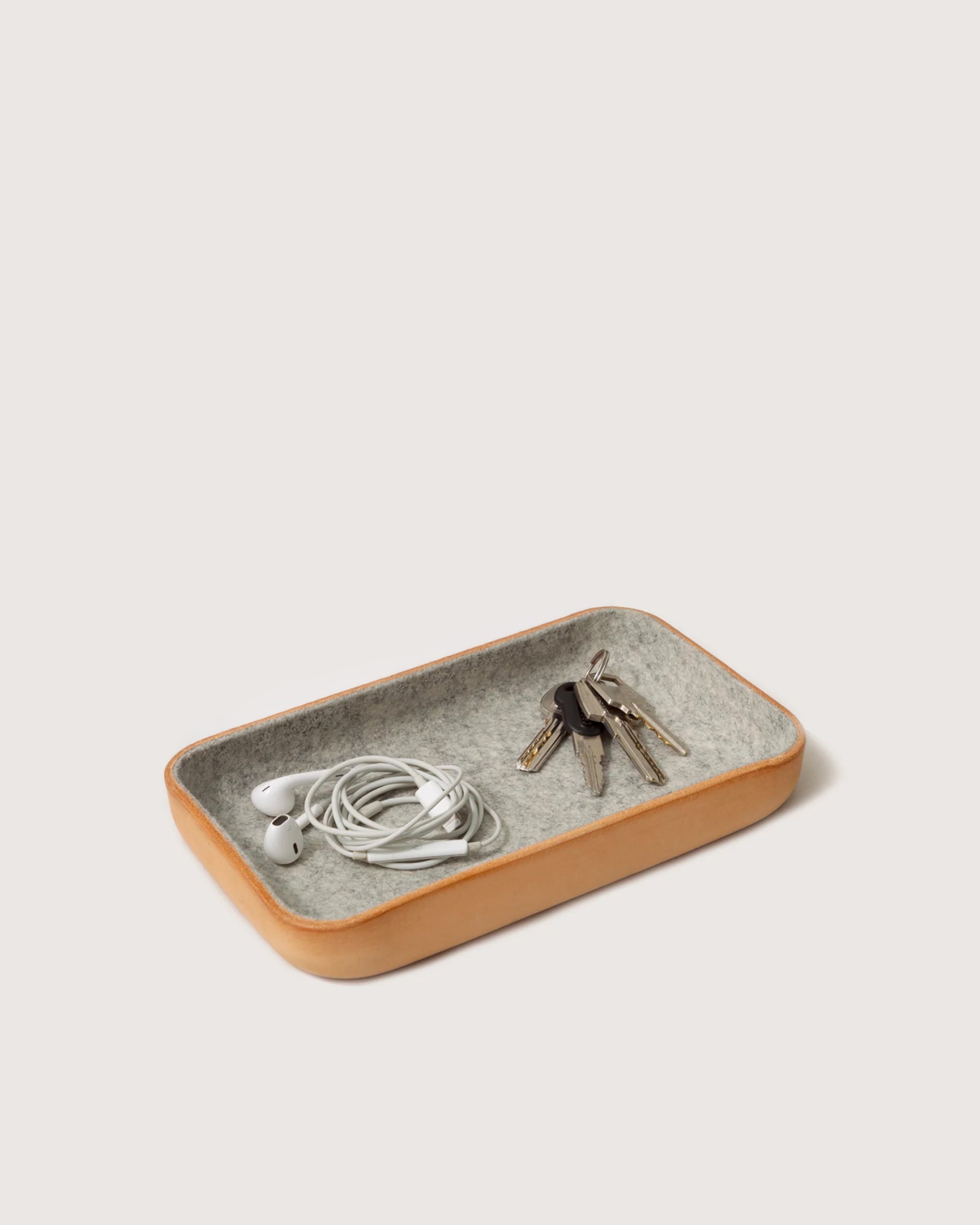 Kawabon Leather/Merino Wool Small Tray