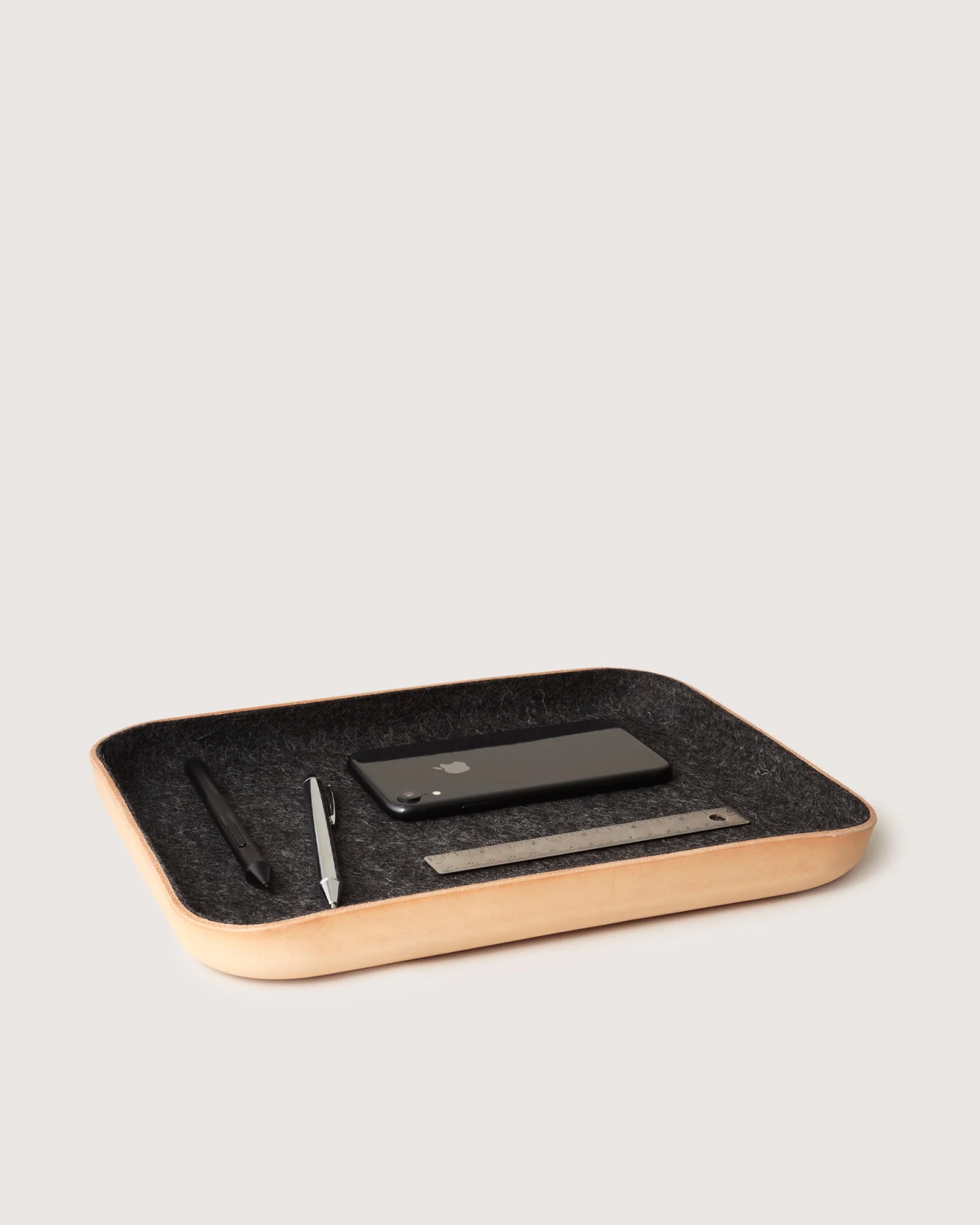 Kawabon Leather/Merino Wool Large Tray