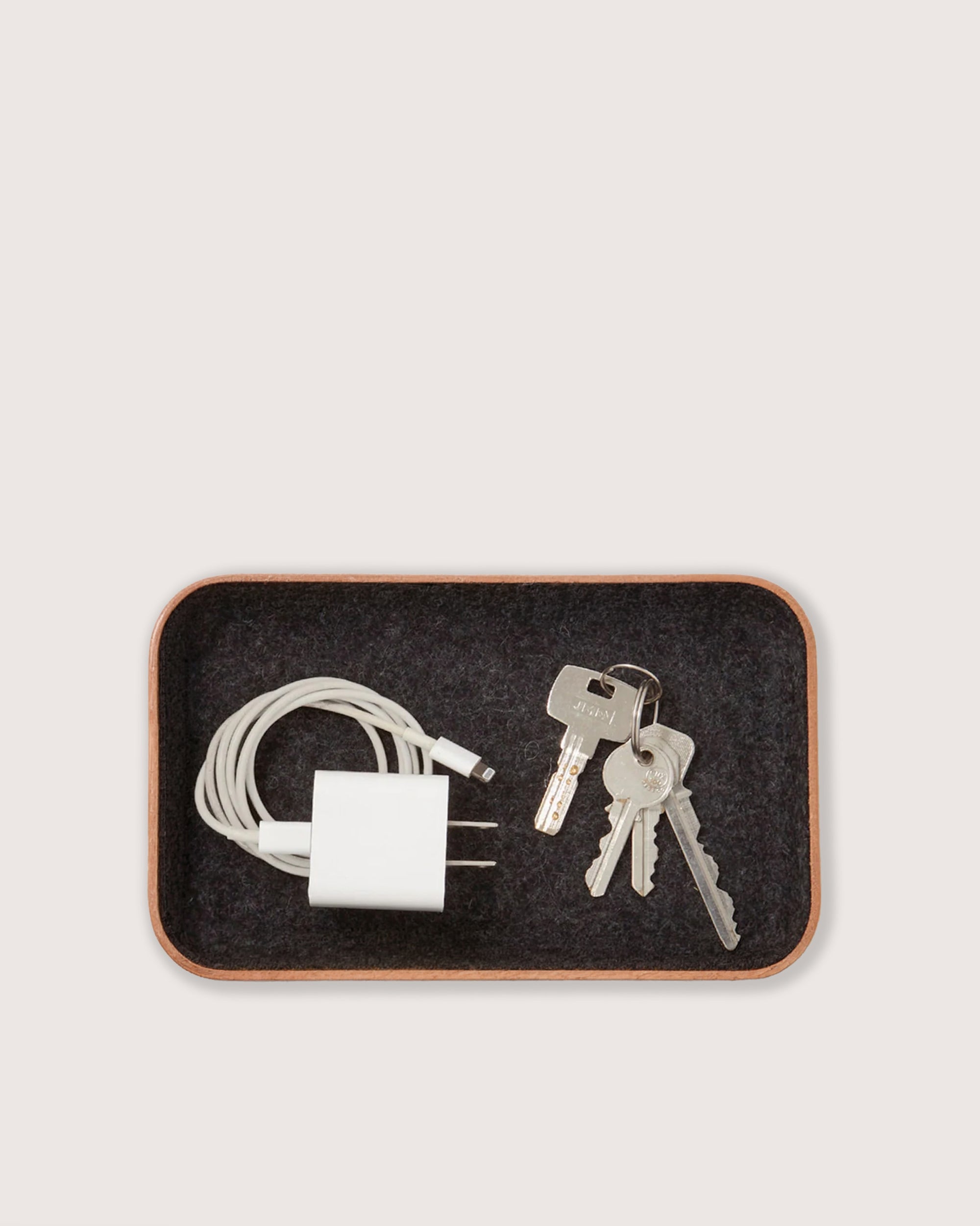 Kawabon Leather/Merino Wool Small Tray