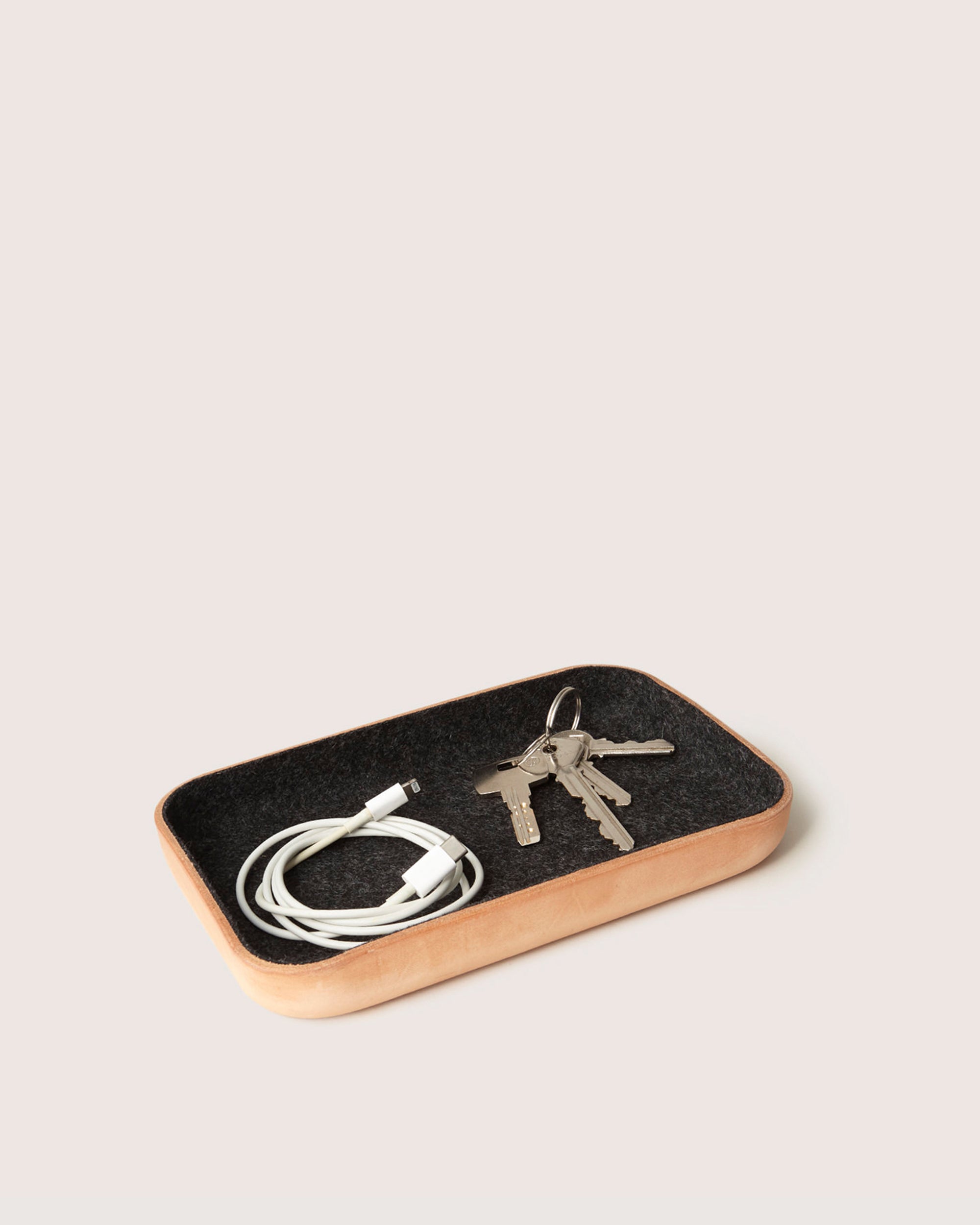 Kawabon Leather/Merino Wool Small Tray
