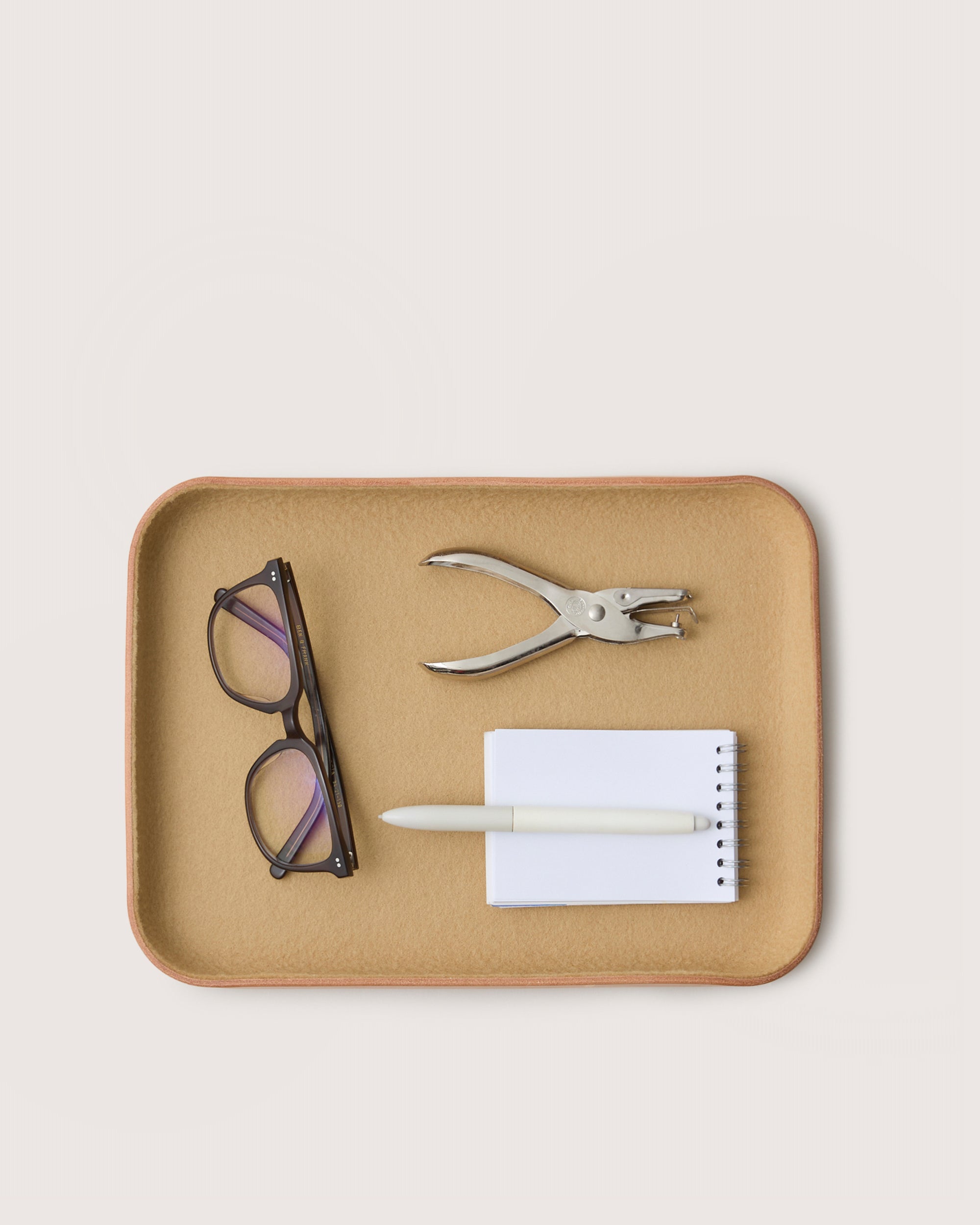 Kawabon Leather/Merino Wool Large Tray