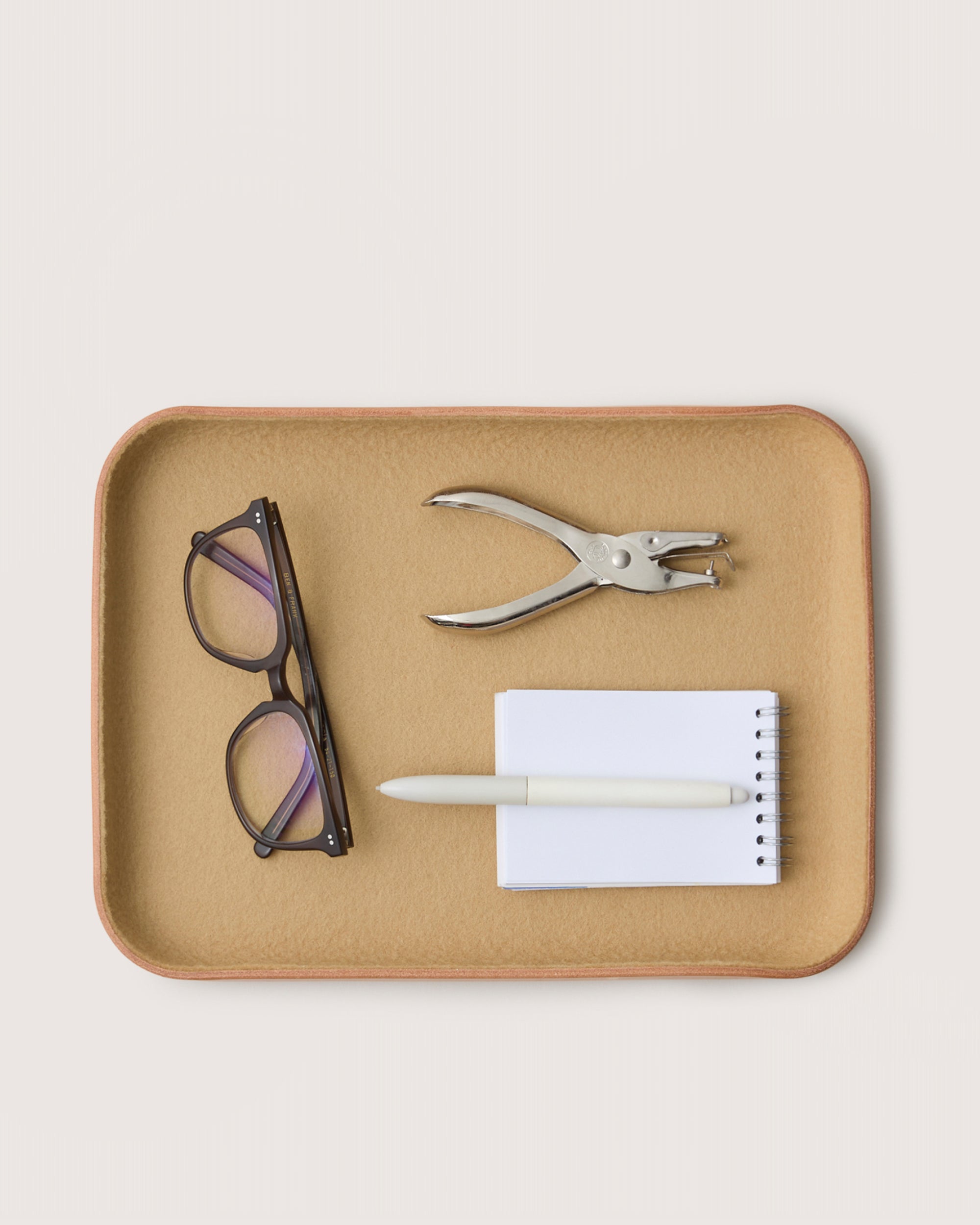 Kawabon Leather/Merino Wool Large Tray