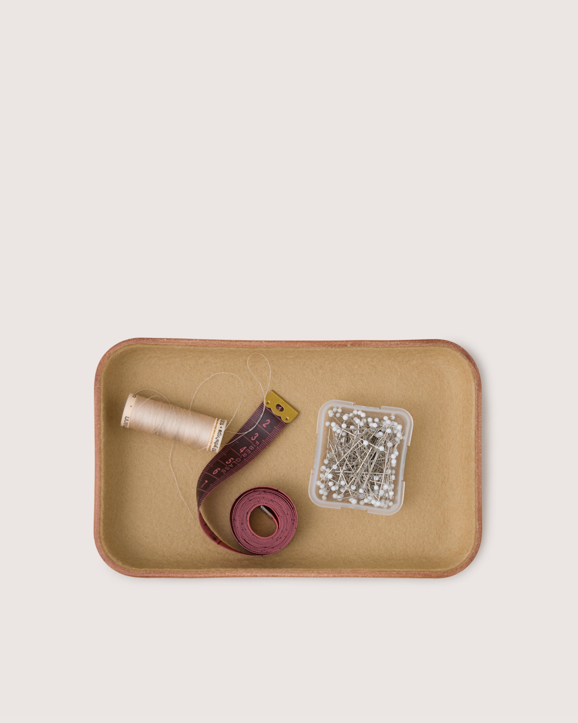 Kawabon Leather/Merino Wool Small Tray