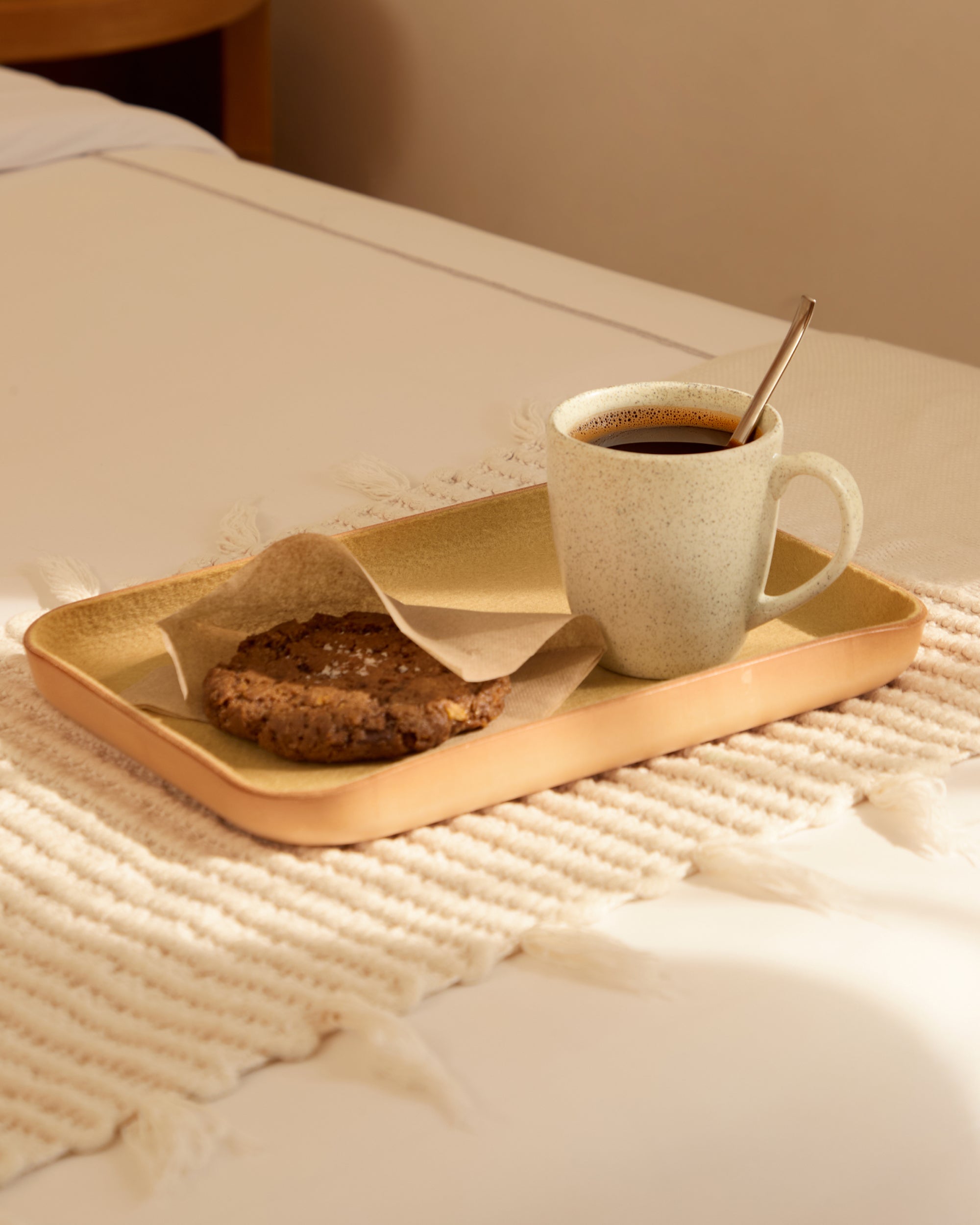 Kawabon Leather/Merino Wool Small Tray
