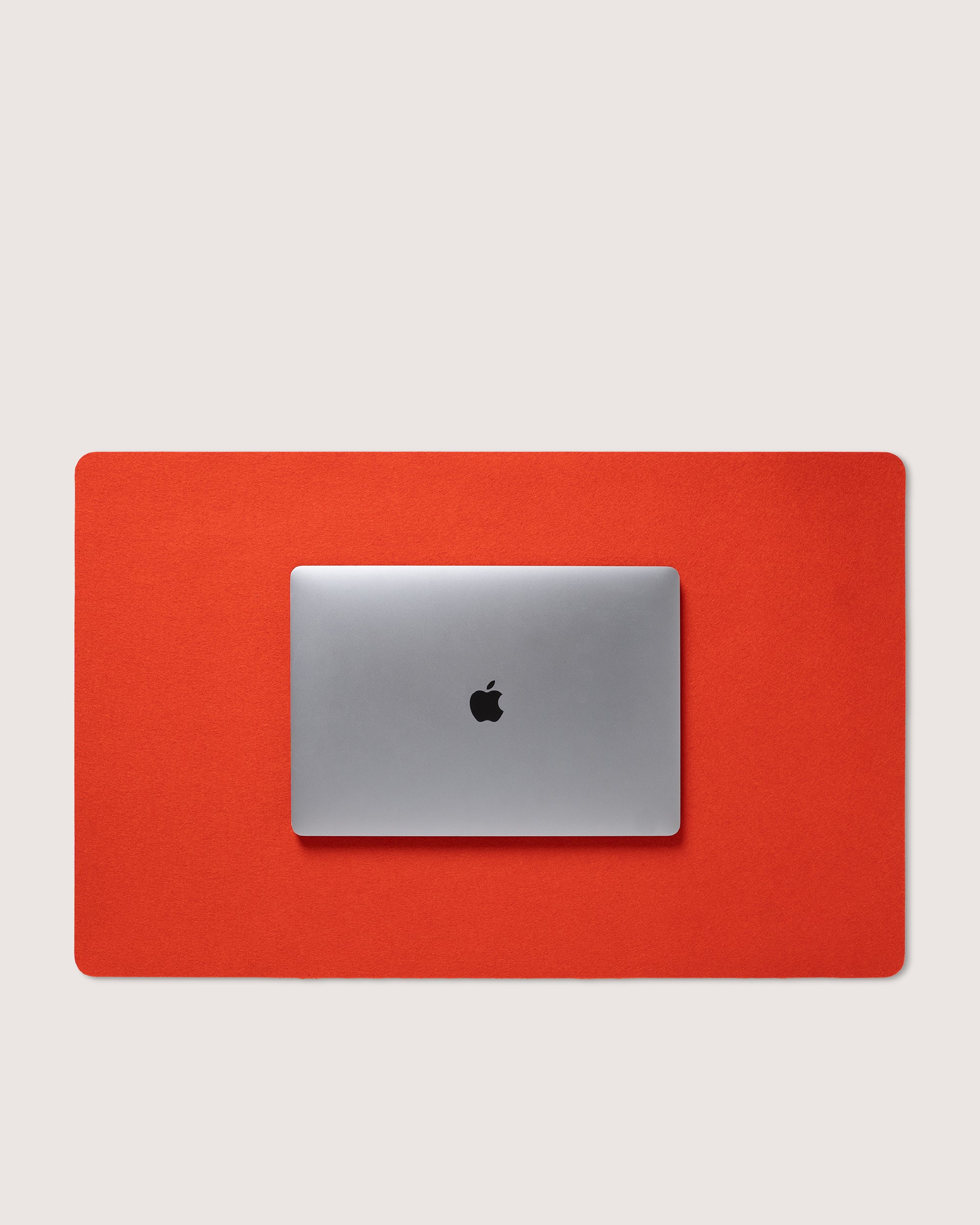 Mosen Merino Wool Desk Pad in Orange | Graf Lantz