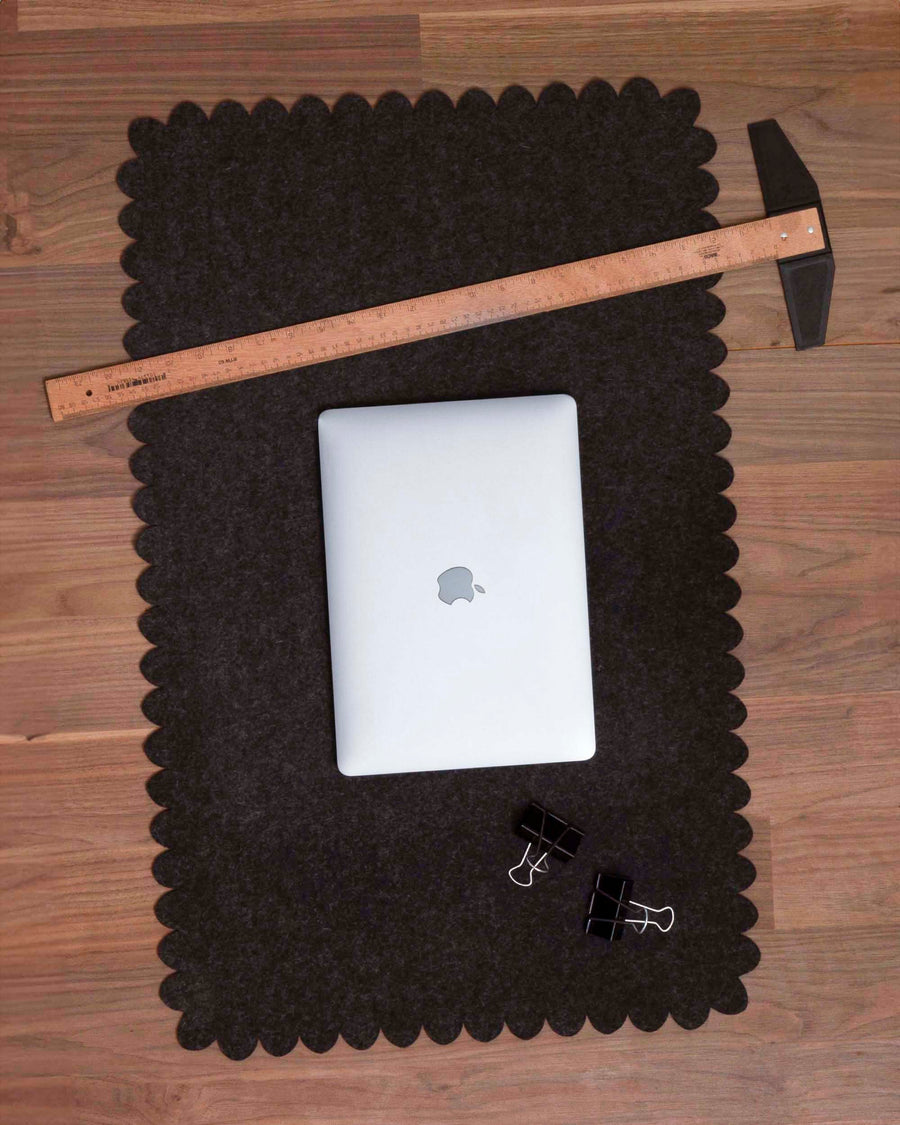 Crest Edge Merino Wool Large Desk Pad