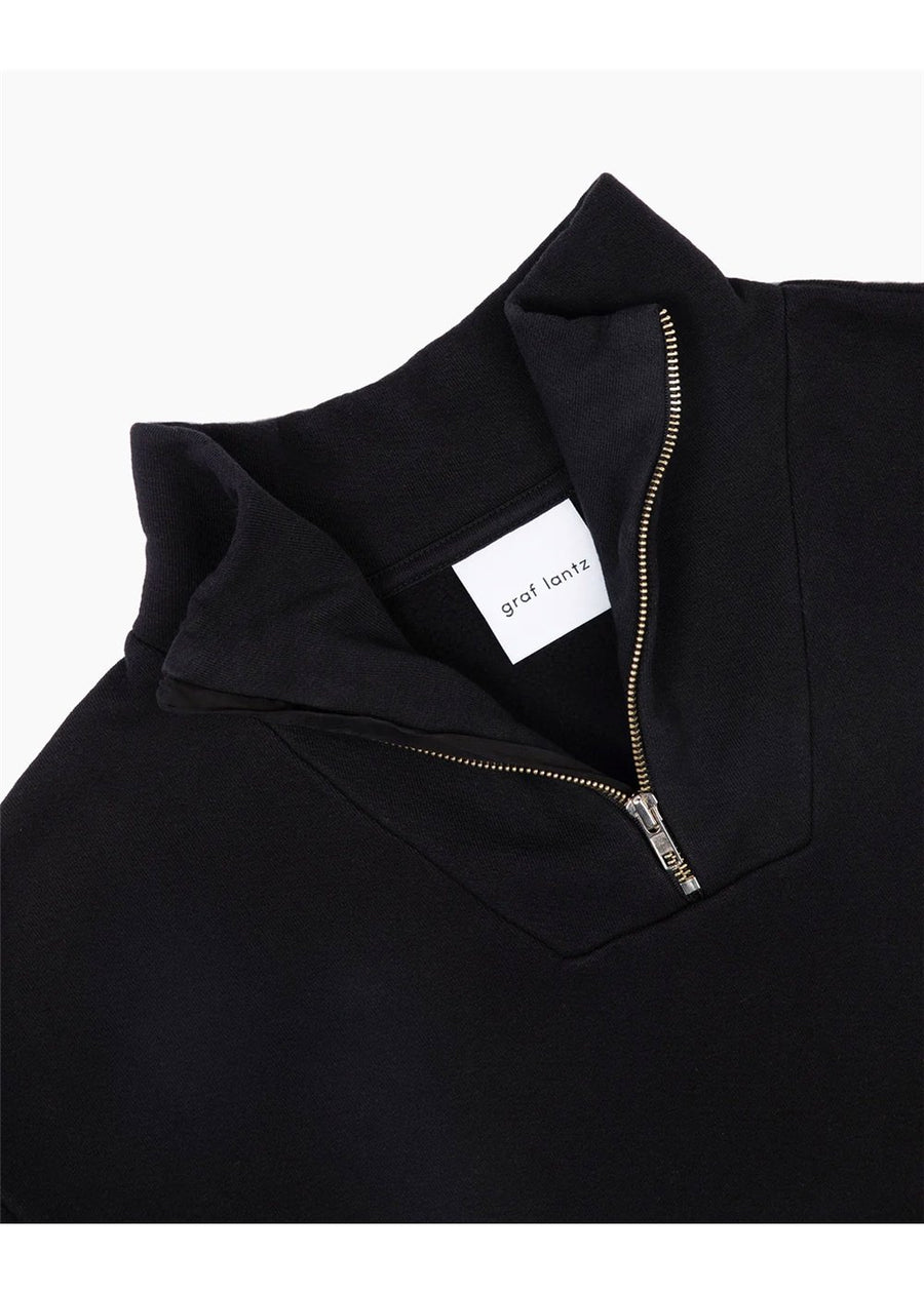 Haus Organic Cotton Fleece Quarter Zip Pullover