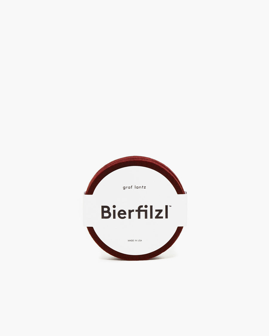 Bierfilzl Merino Wool Round Coaster Solid 4 Pack*