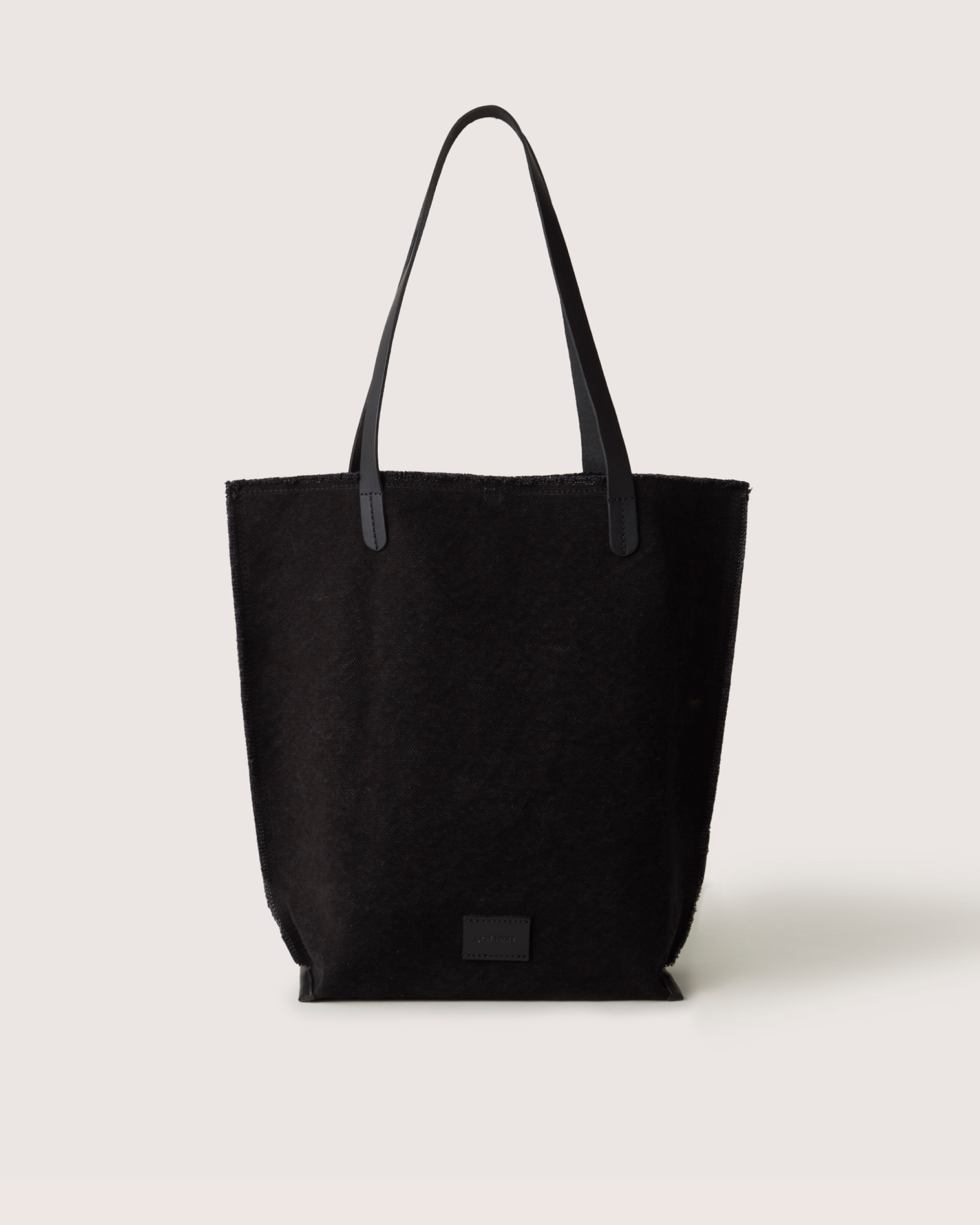 Hana Canvas Tote in Black Canvas | Graf Lantz