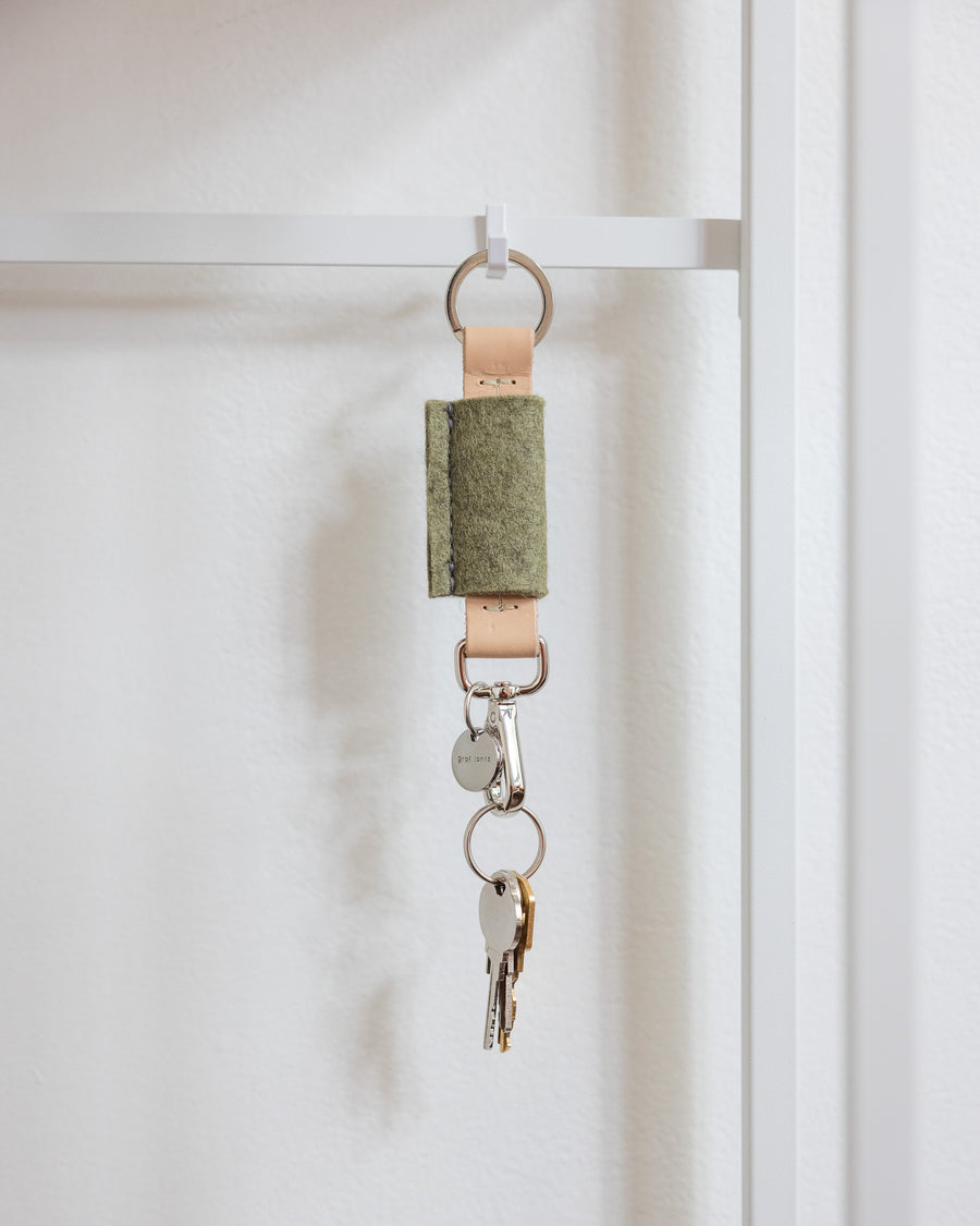 As attractive as they are functional: our Key Bar Fob, here in sage color
