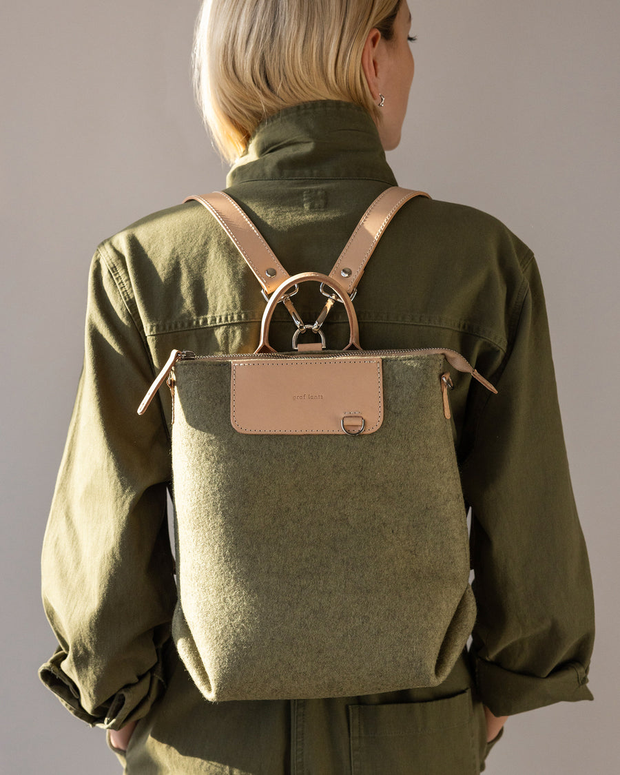 Bedford Merino Wool Felt Midi Backpack