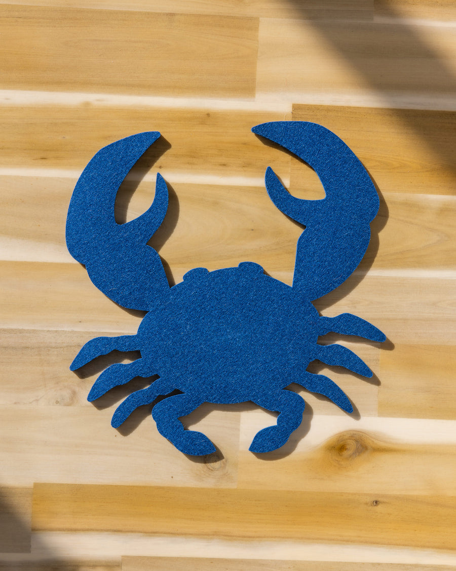 Every year we get inspired by New England summers: our Merino Wool Felt Crab Trivet