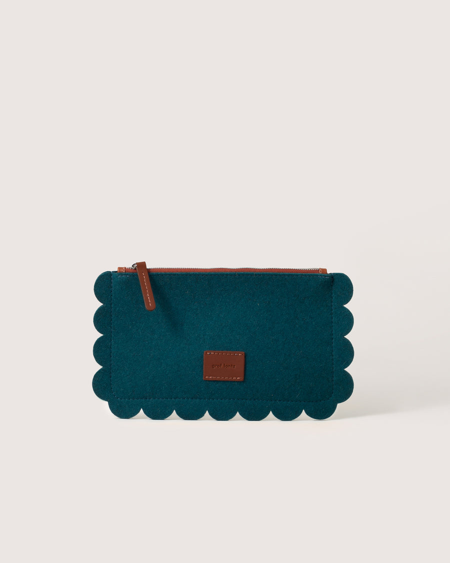 Deco Edge Merino Wool Pouch - Kombu