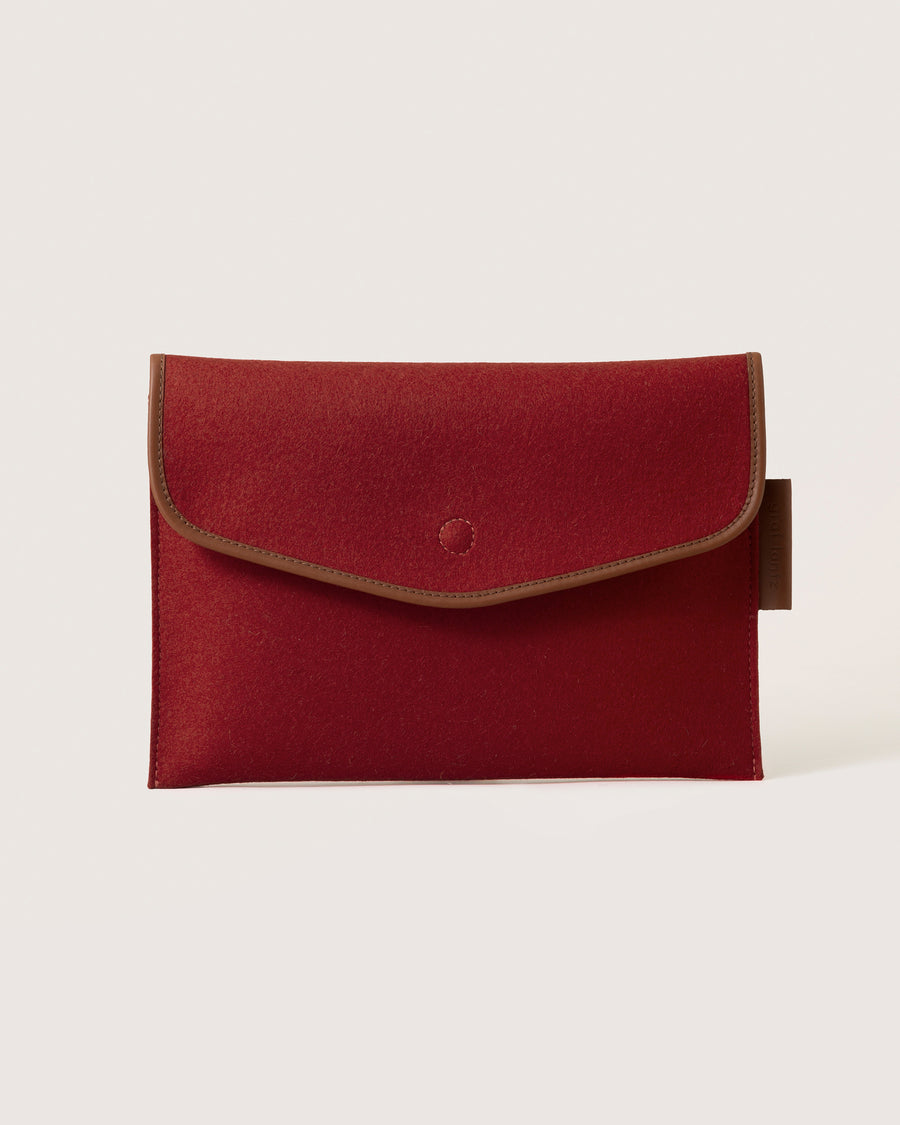 Envelope Merino Wool 14" Tech Sleeve - Rosewood