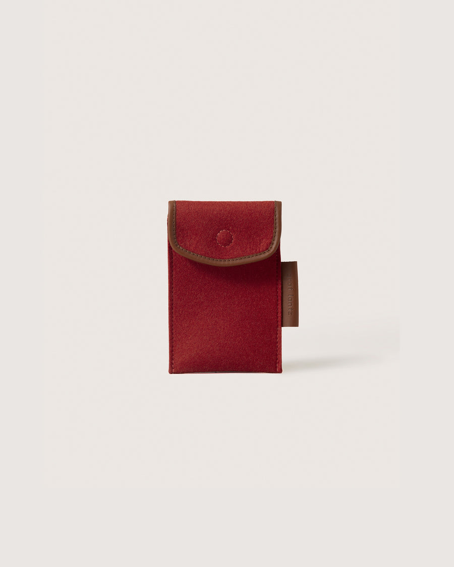 Envelope Merino Wool Accessory Sleeve - Rosewood