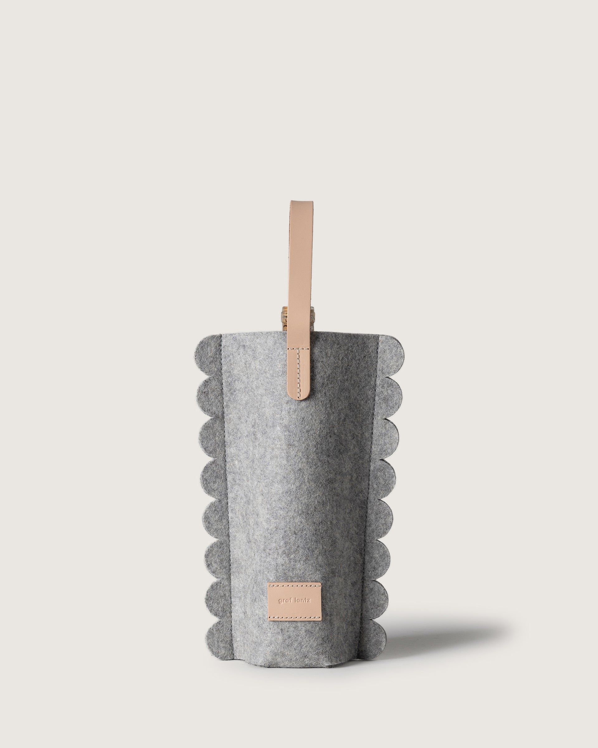 Deco Edge Merino Wool Bottle Bag - Granite