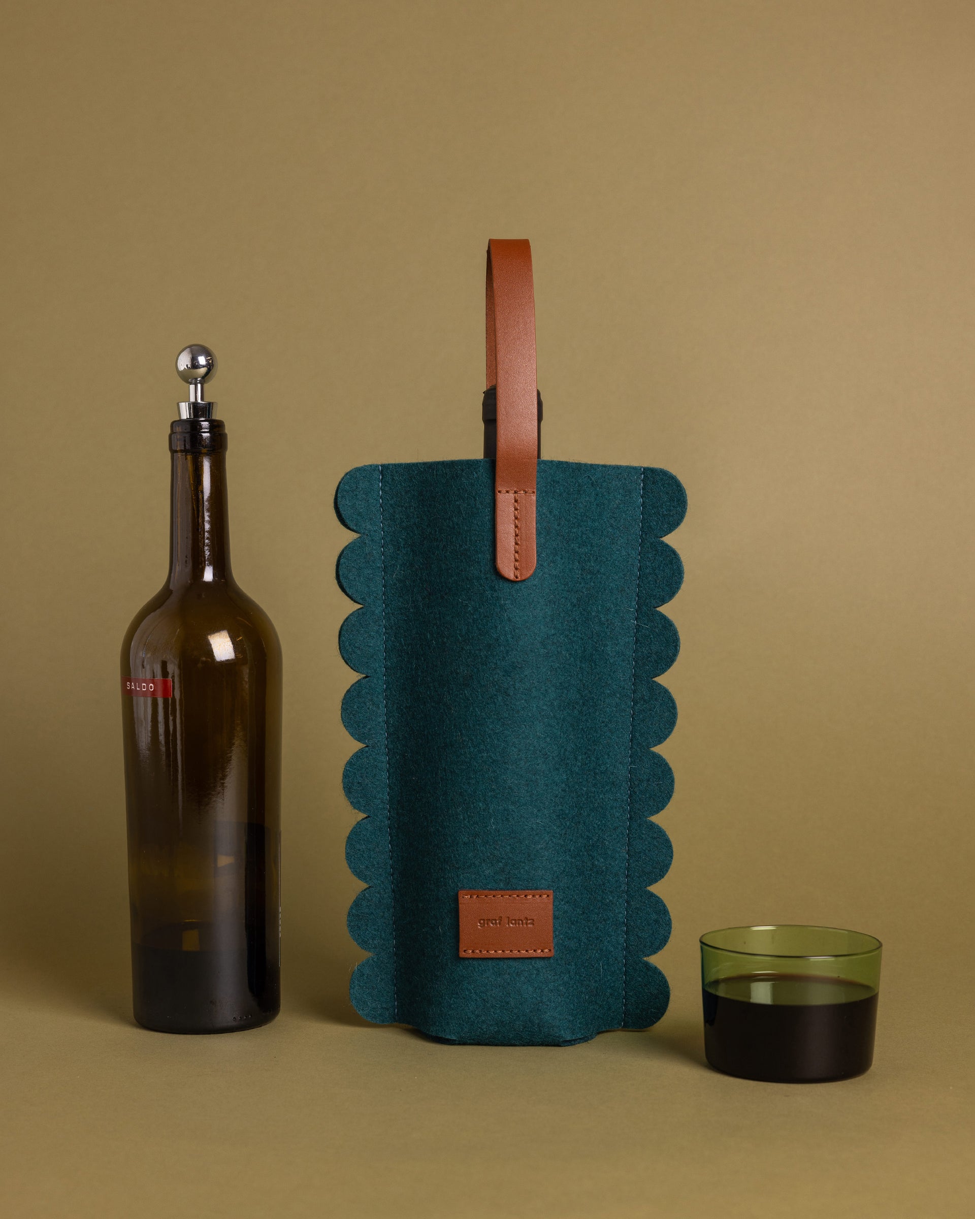 Deco Edge Merino Wool Bottle Bag - Kombu