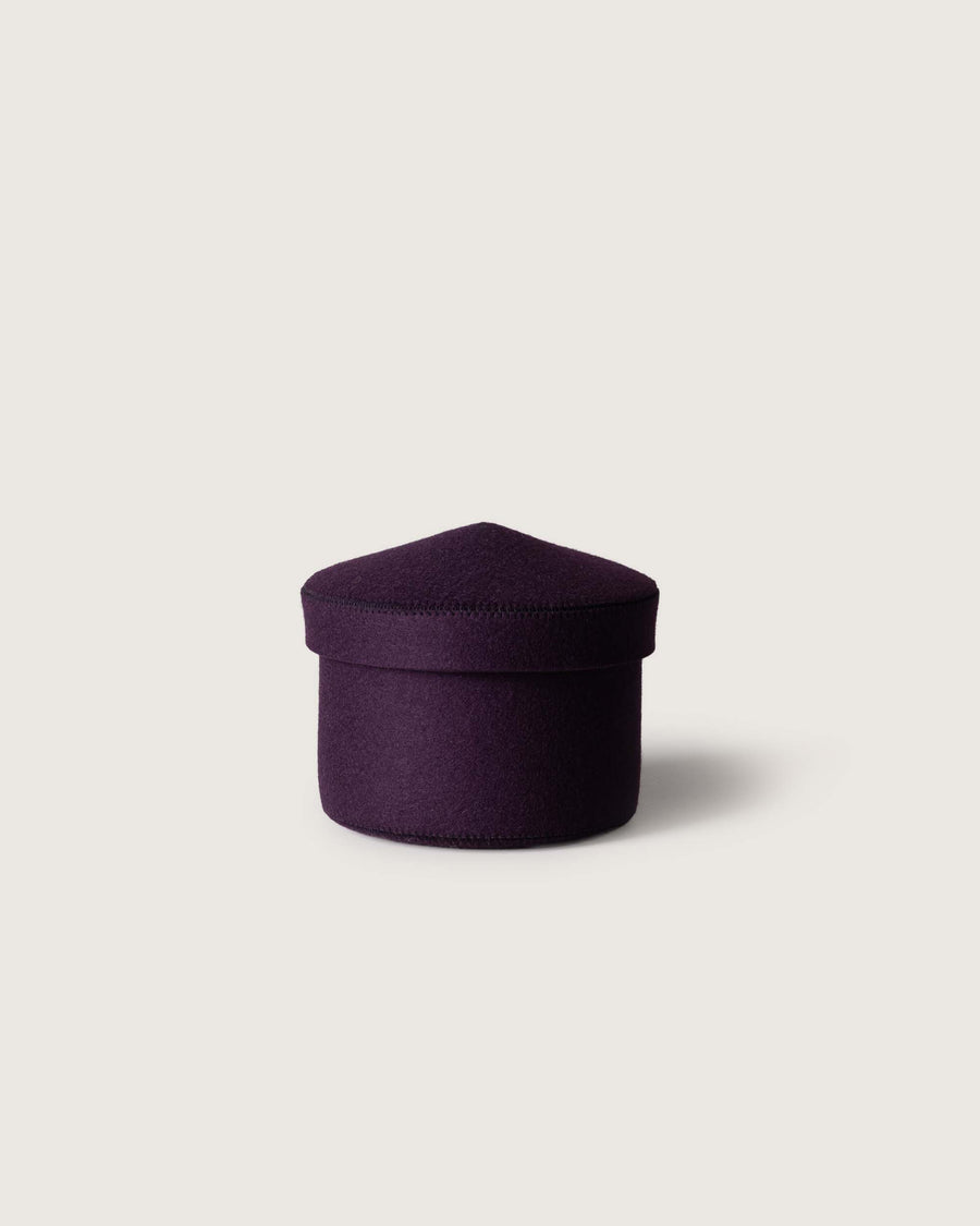 Merino Wool Small Bin with Lid