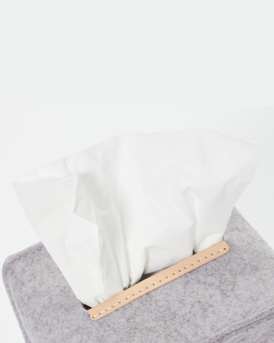 Small Merino Wool Felt Tissue Box Cover - Final Sale