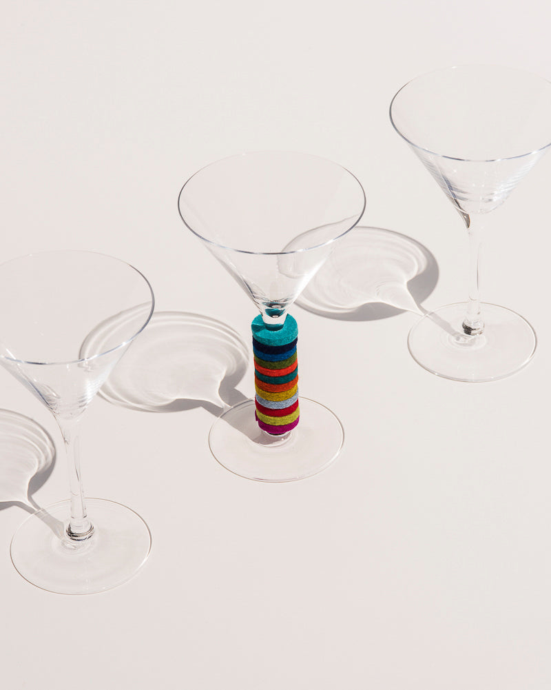 Five Two Wine Glass Markers & Bottle Drip Catcher