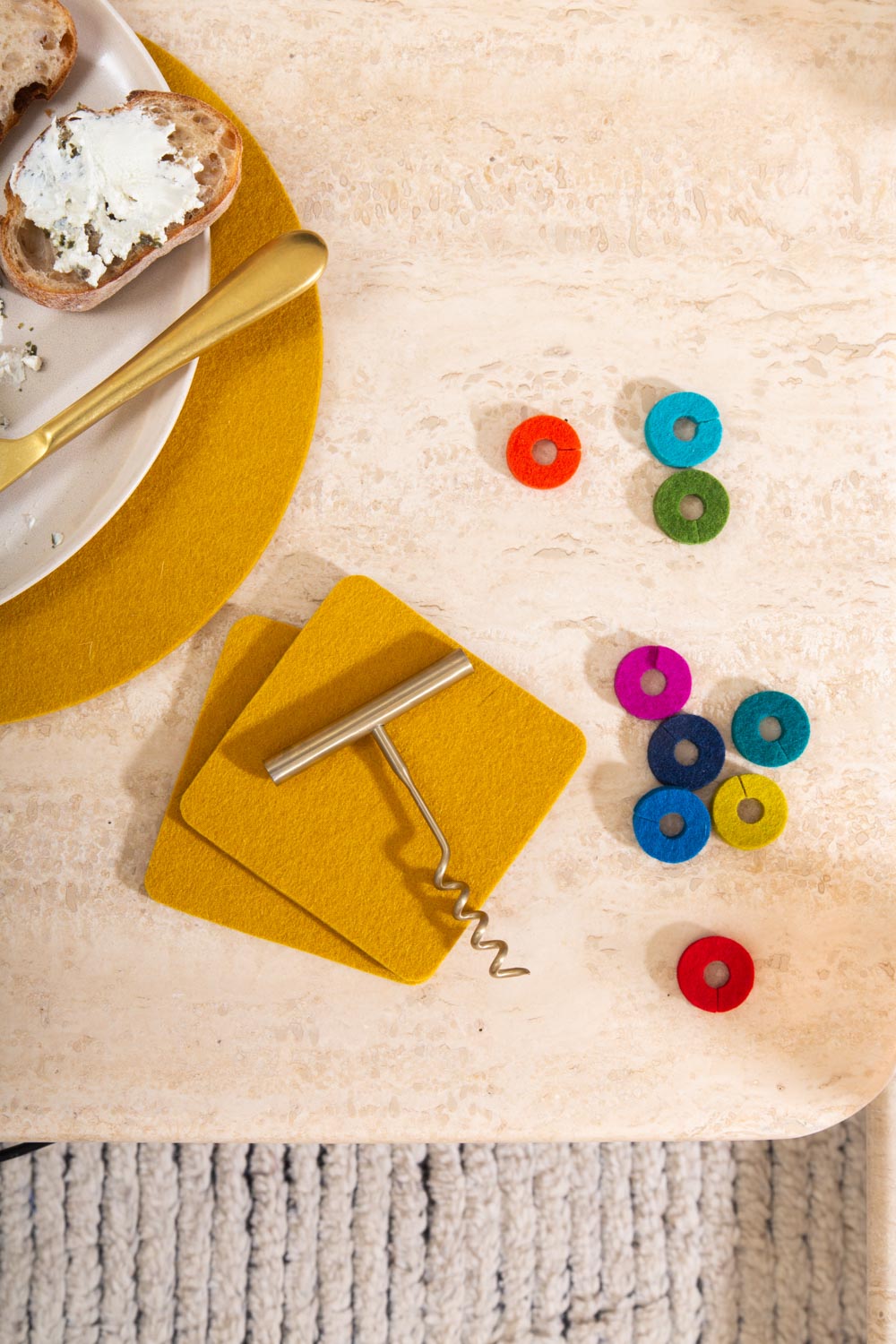 Wine-O's Felt Wine Markers Round (3709833543744)