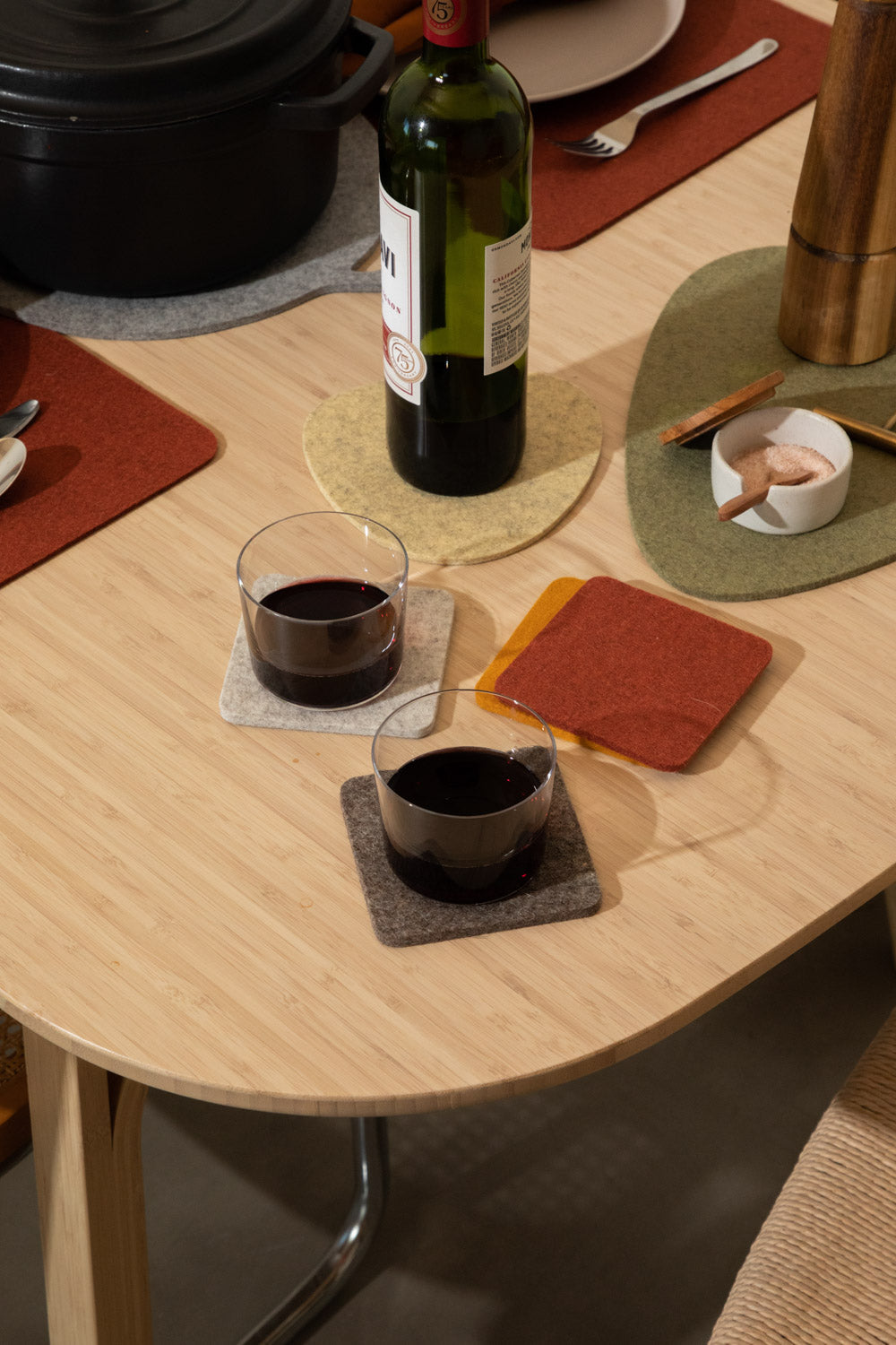 Bierfilzl Square Coaster Felt Multi 4 Pack (6634932469869)