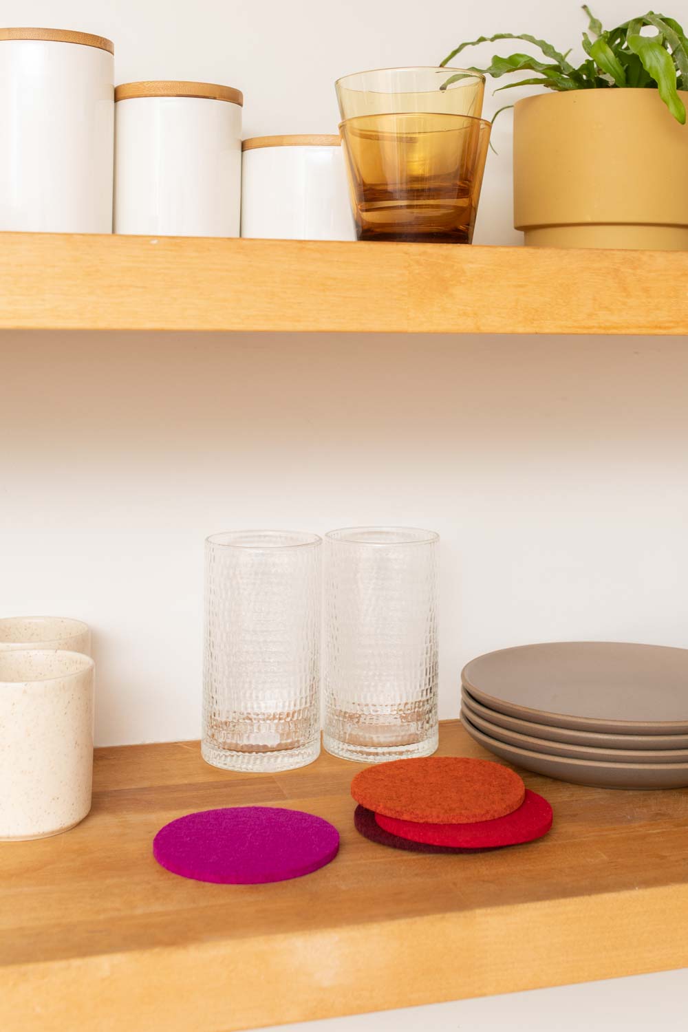 Bierfilzl Round Coaster Felt Multi 4 Pack (4866066776173)