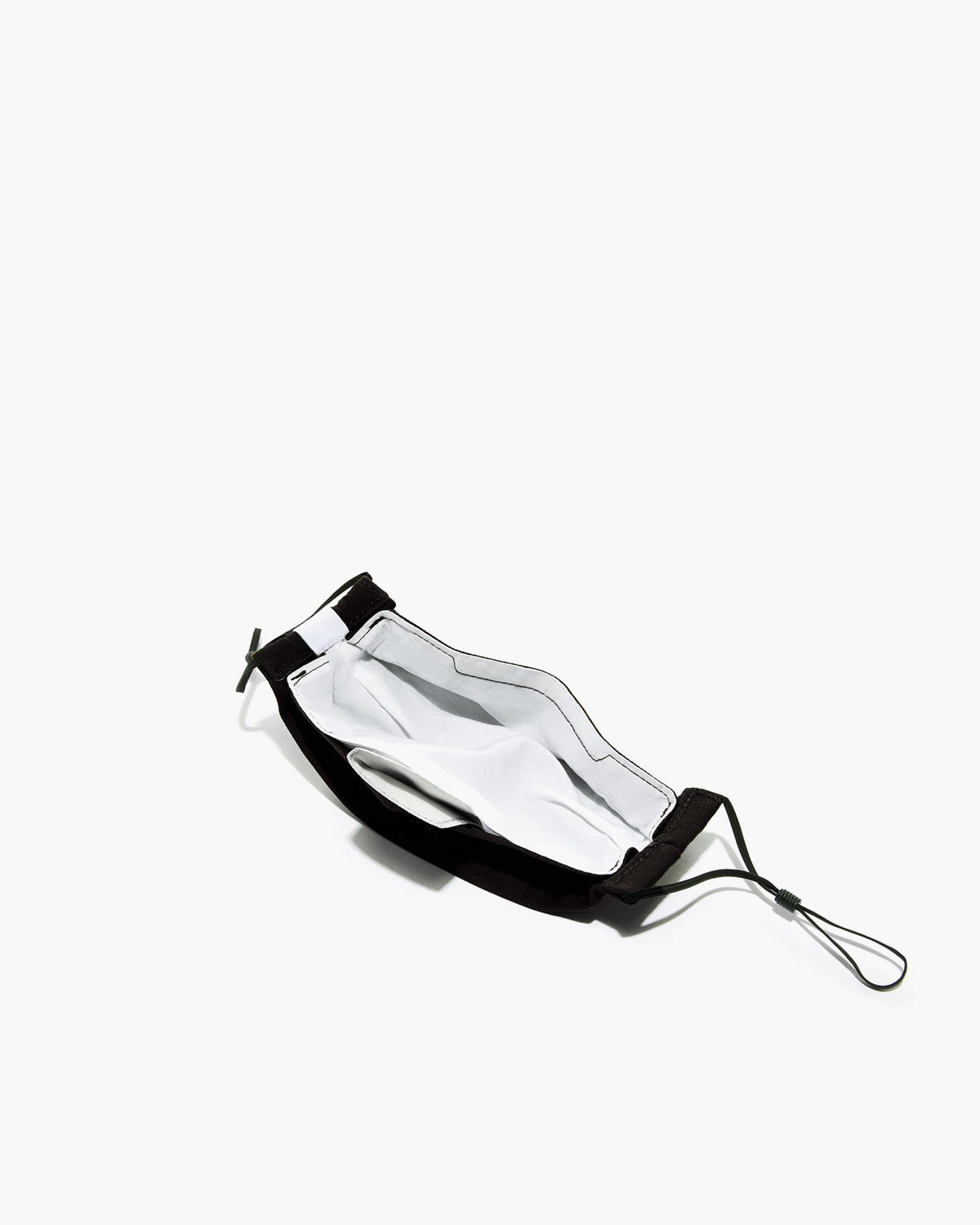 Petite Zenbu Organic Cotton Adjustable 2 Layer Face Mask in Black
