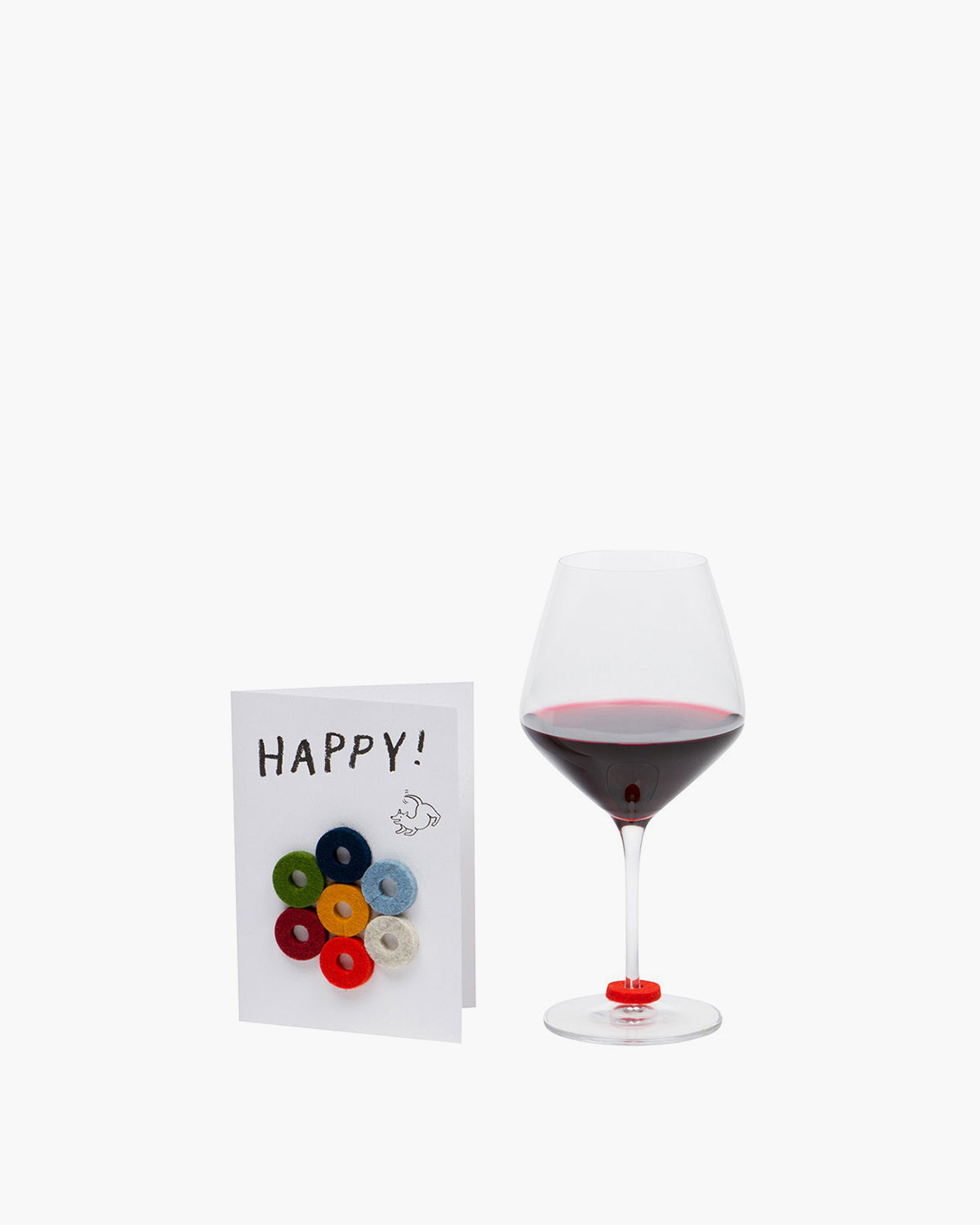 Merino Wool Wine Markers Graf Lantz | 12 Rainbow Color Drink ...