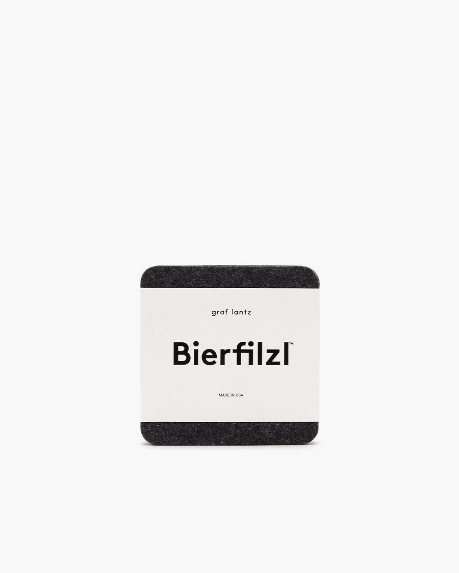 The Iconic Bierfilzl Merino Wool Felt Square Coaster Solid 4 Pack