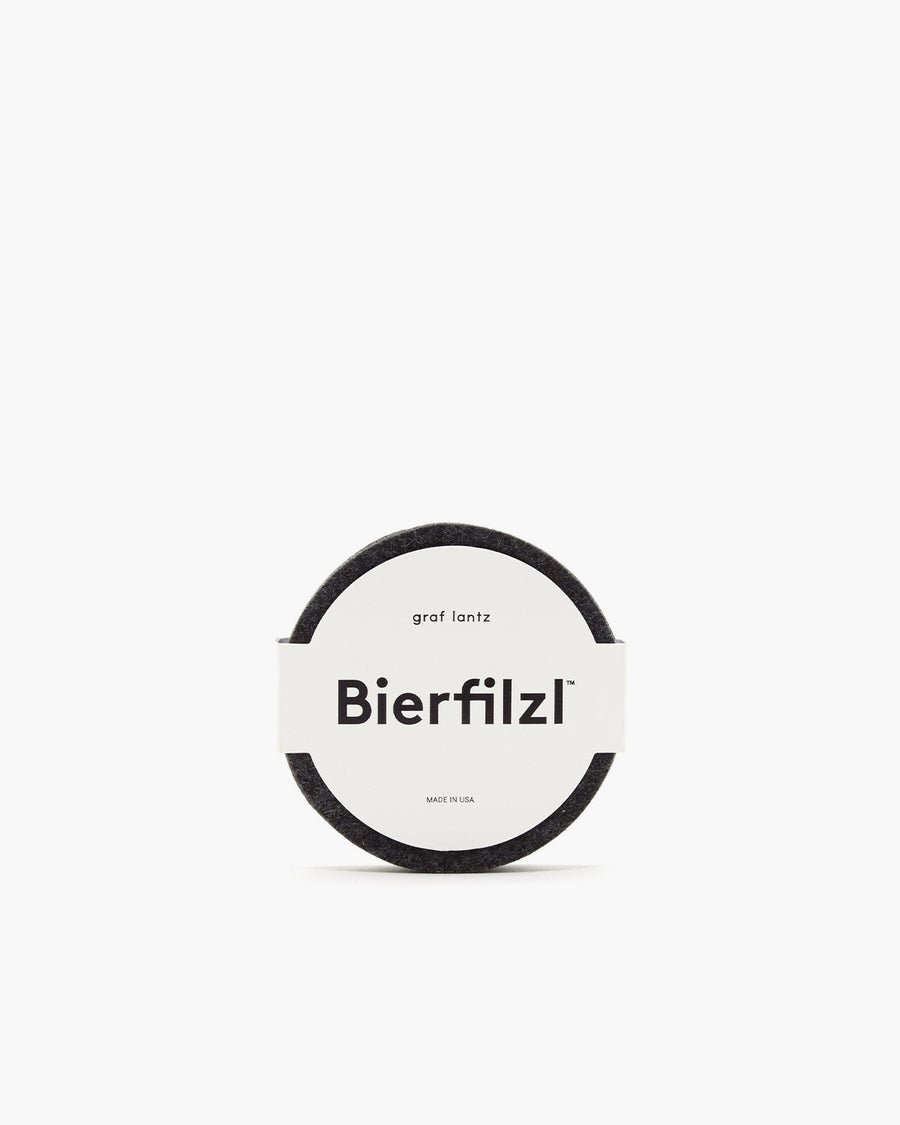 The Iconic Bierfilzl Merino Wool Felt Round Coaster Solid 4 Pack