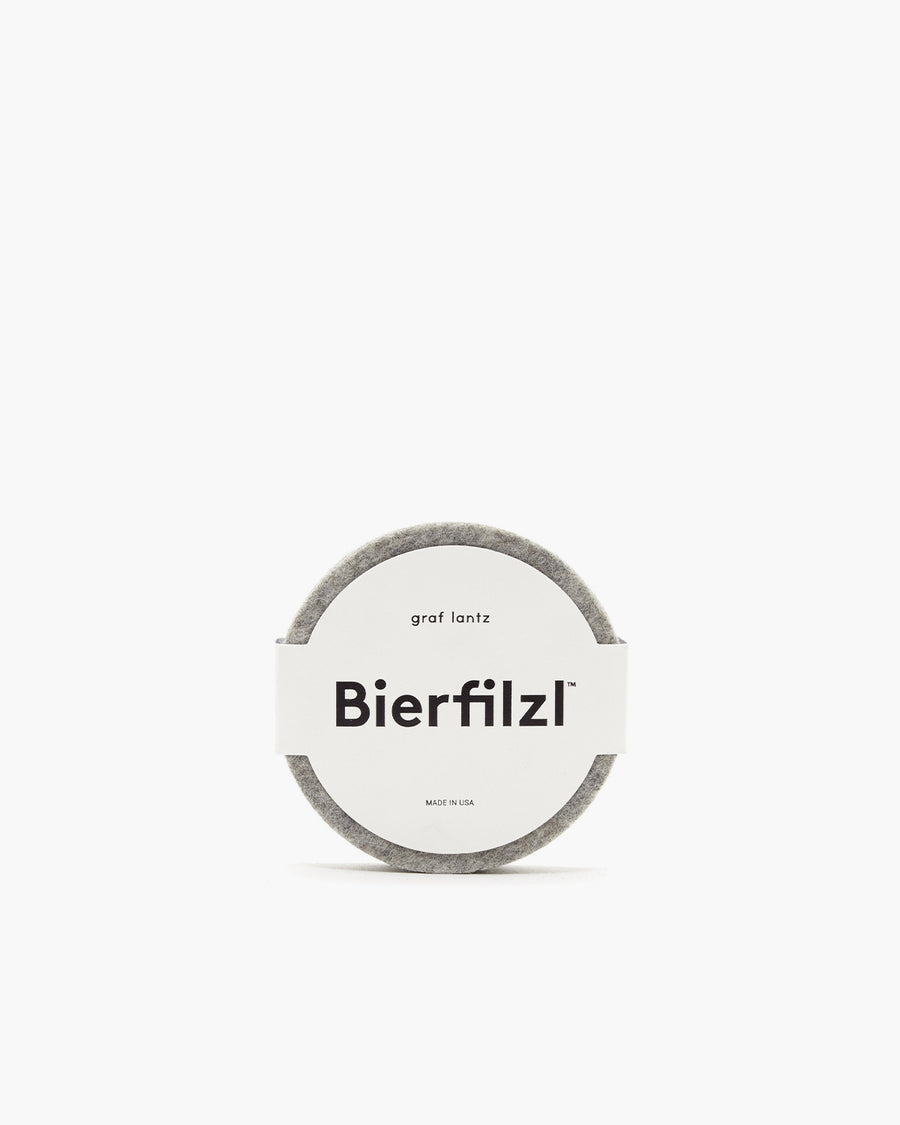 The Iconic Bierfilzl Merino Wool Felt Round Coaster Solid 4 Pack