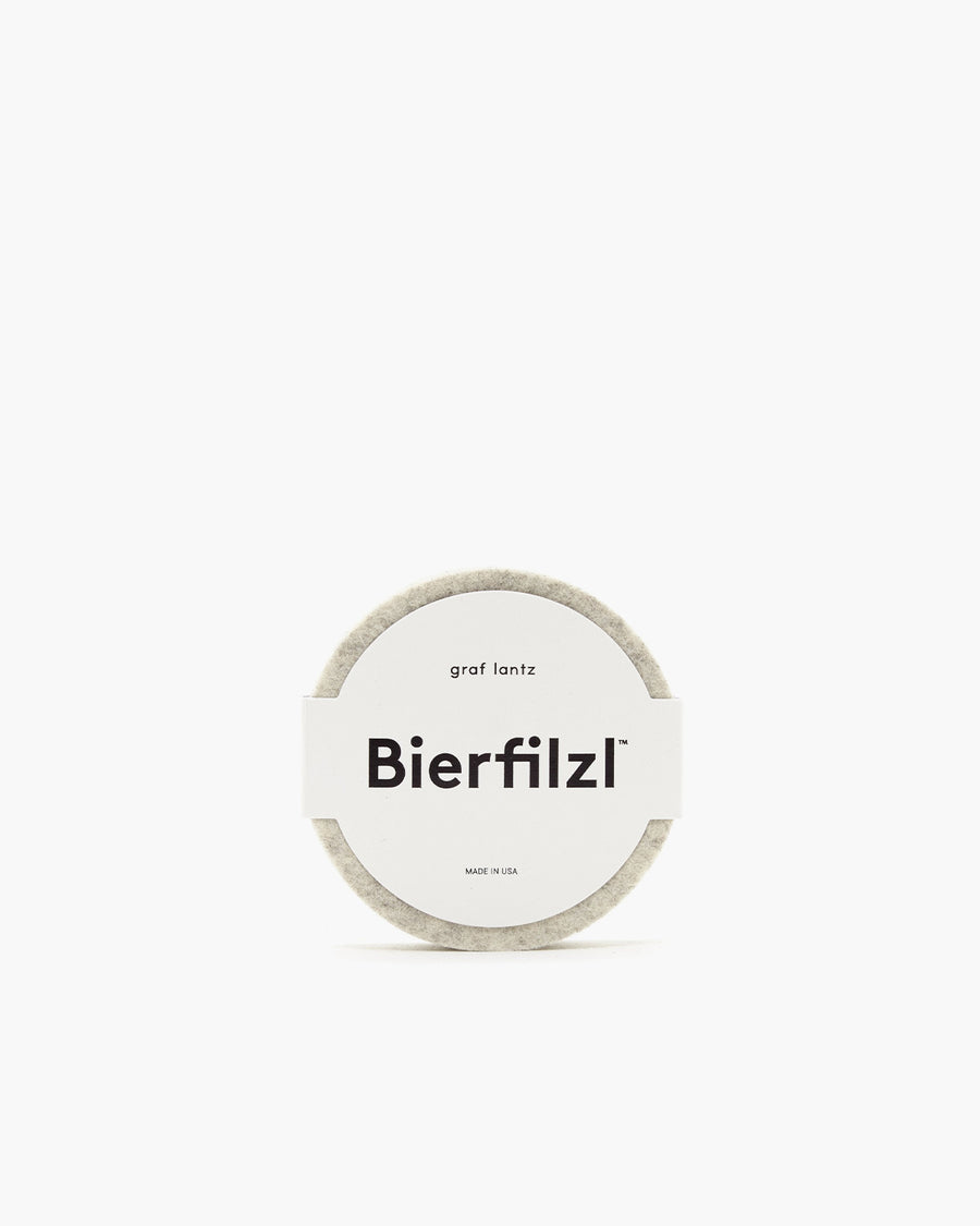 Bierfilzl Merino Wool Felt Round Coaster Solid 4 Pack