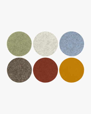 Bierfilzl Merino Wool Felt Round Coaster (desert sun)
