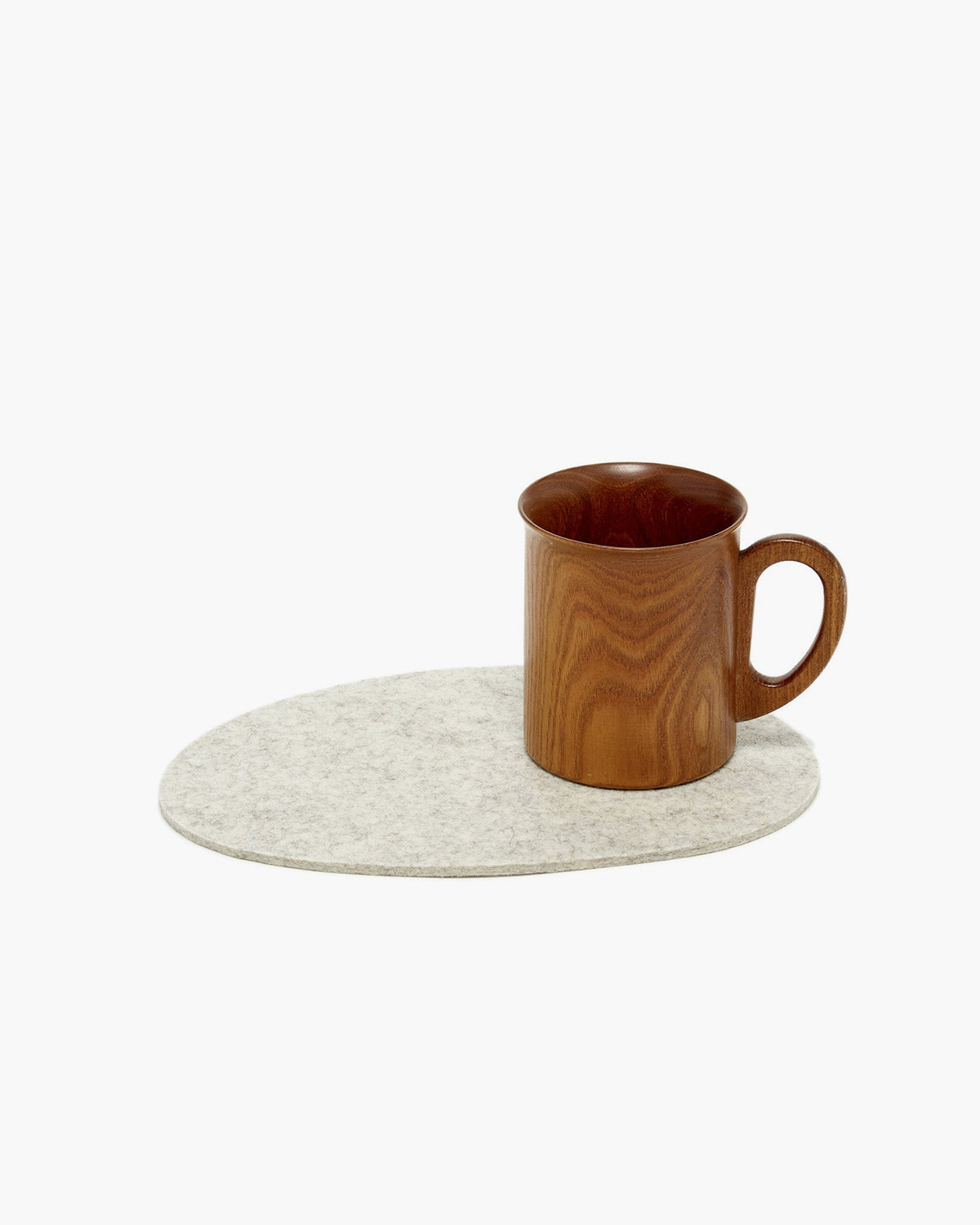 Medium Stone Merino Wool Felt Trivet